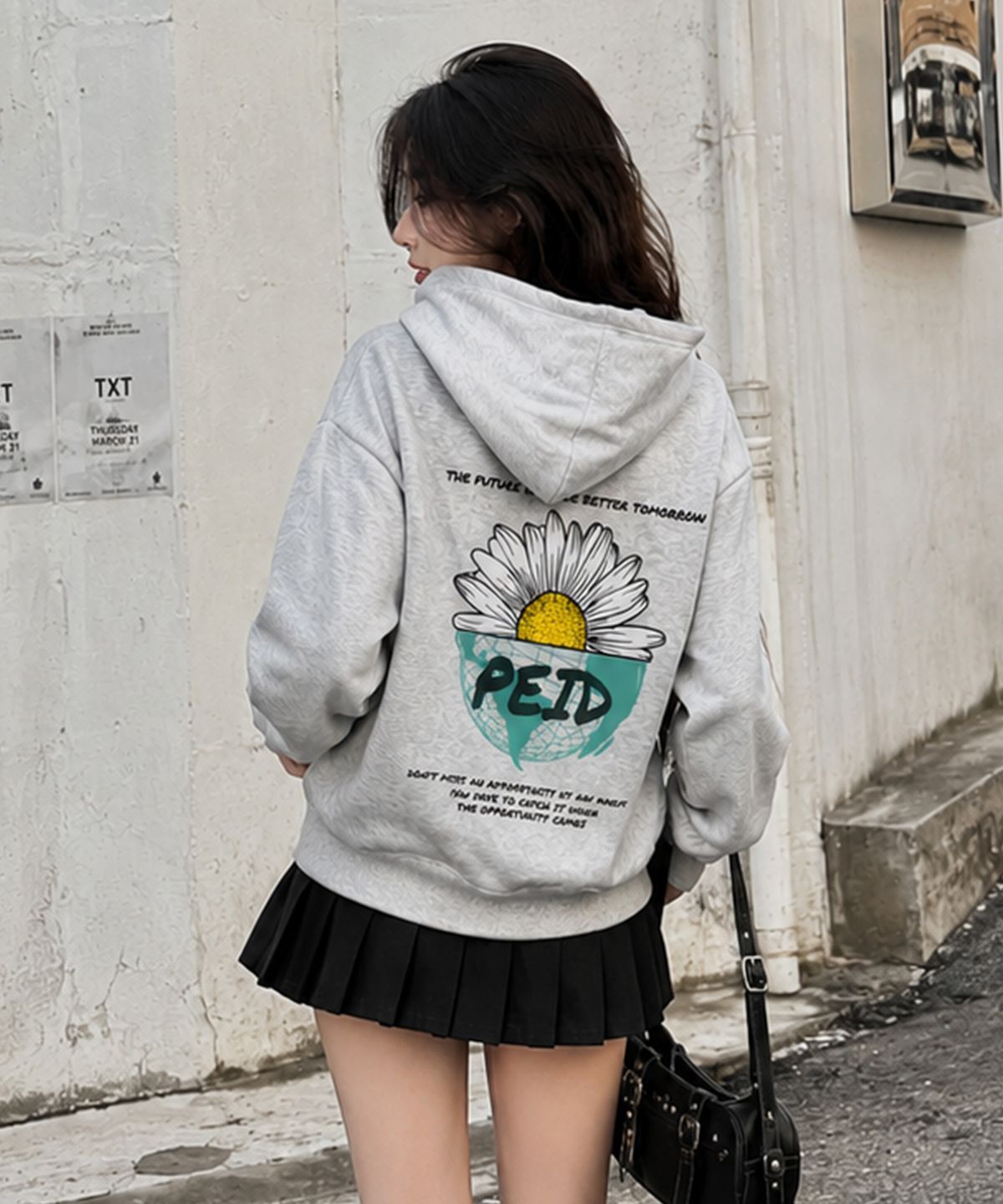 페이드(PEID) PD HALF DAISY 후드티 2Color