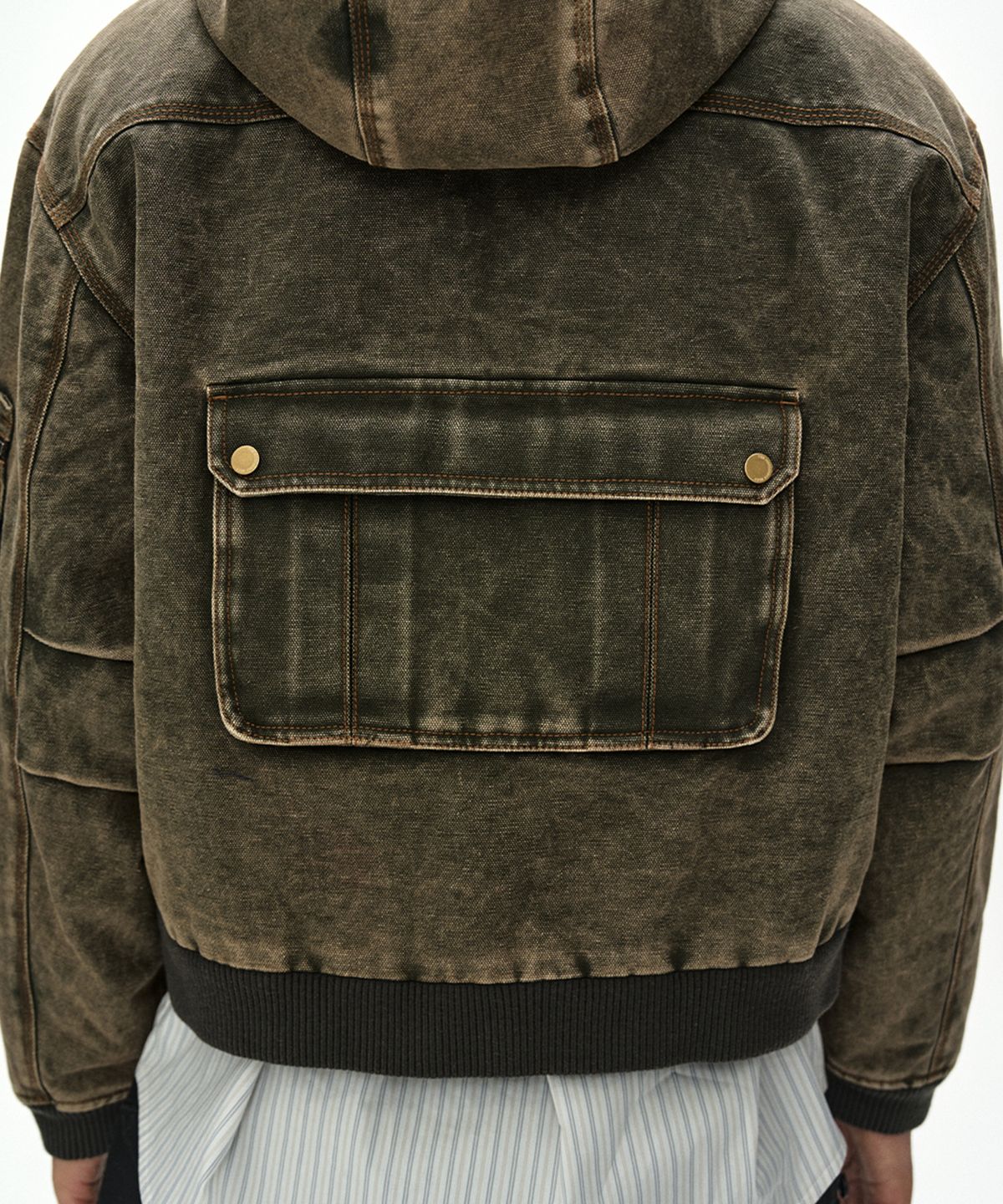 앤더슨벨(ADSB ANDERSSON BELL) MILLY WASHED HOODIE JACKET (KHAKI)