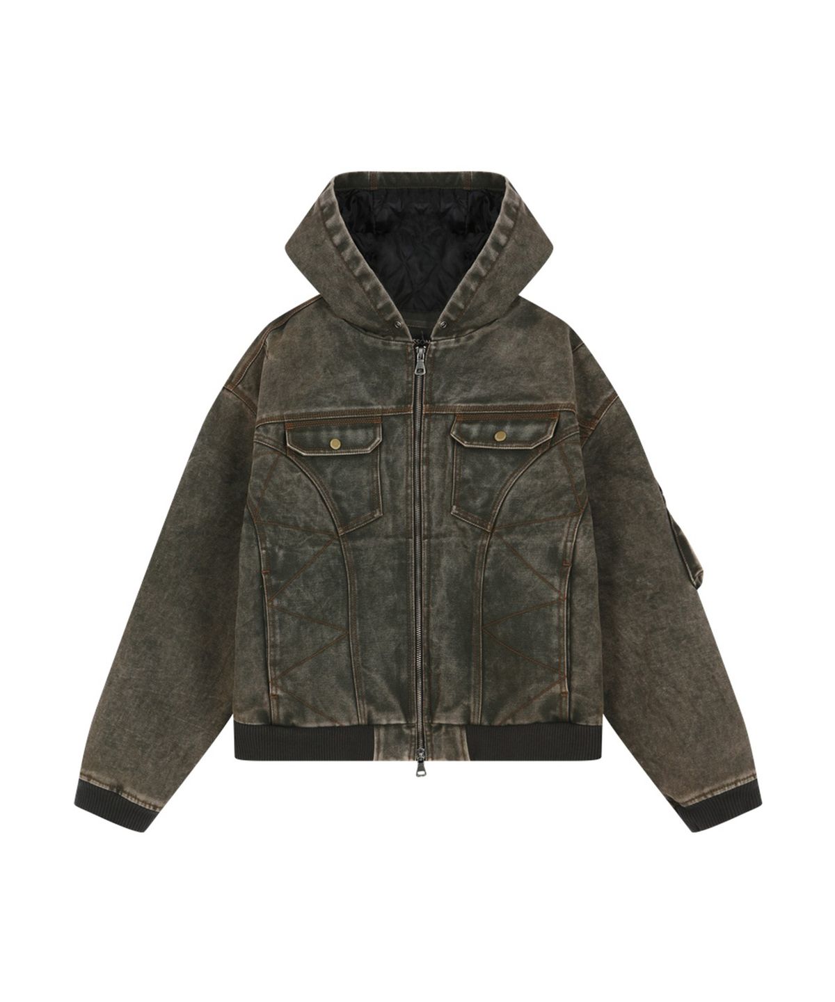 앤더슨벨(ADSB ANDERSSON BELL) MILLY WASHED HOODIE JACKET (KHAKI)