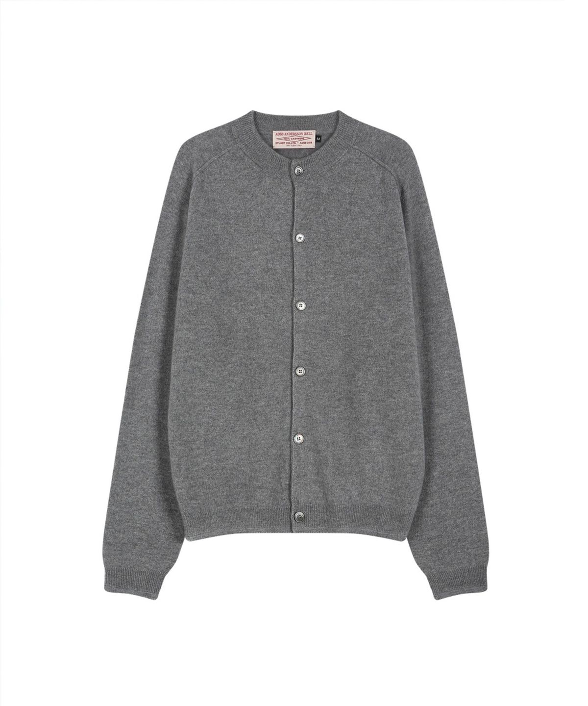앤더슨벨(ADSB ANDERSSON BELL) SHANE CASHMERE CREW-NECK CARDIGAN (GREY)