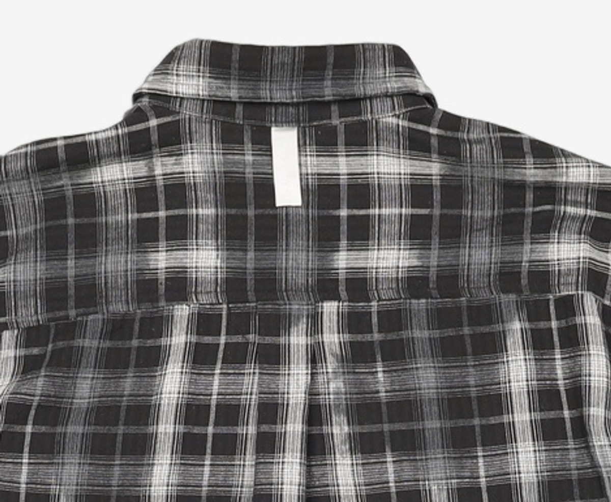 노매뉴얼(NOMANUAL) O.D CHECK SHIRT - BLACK L