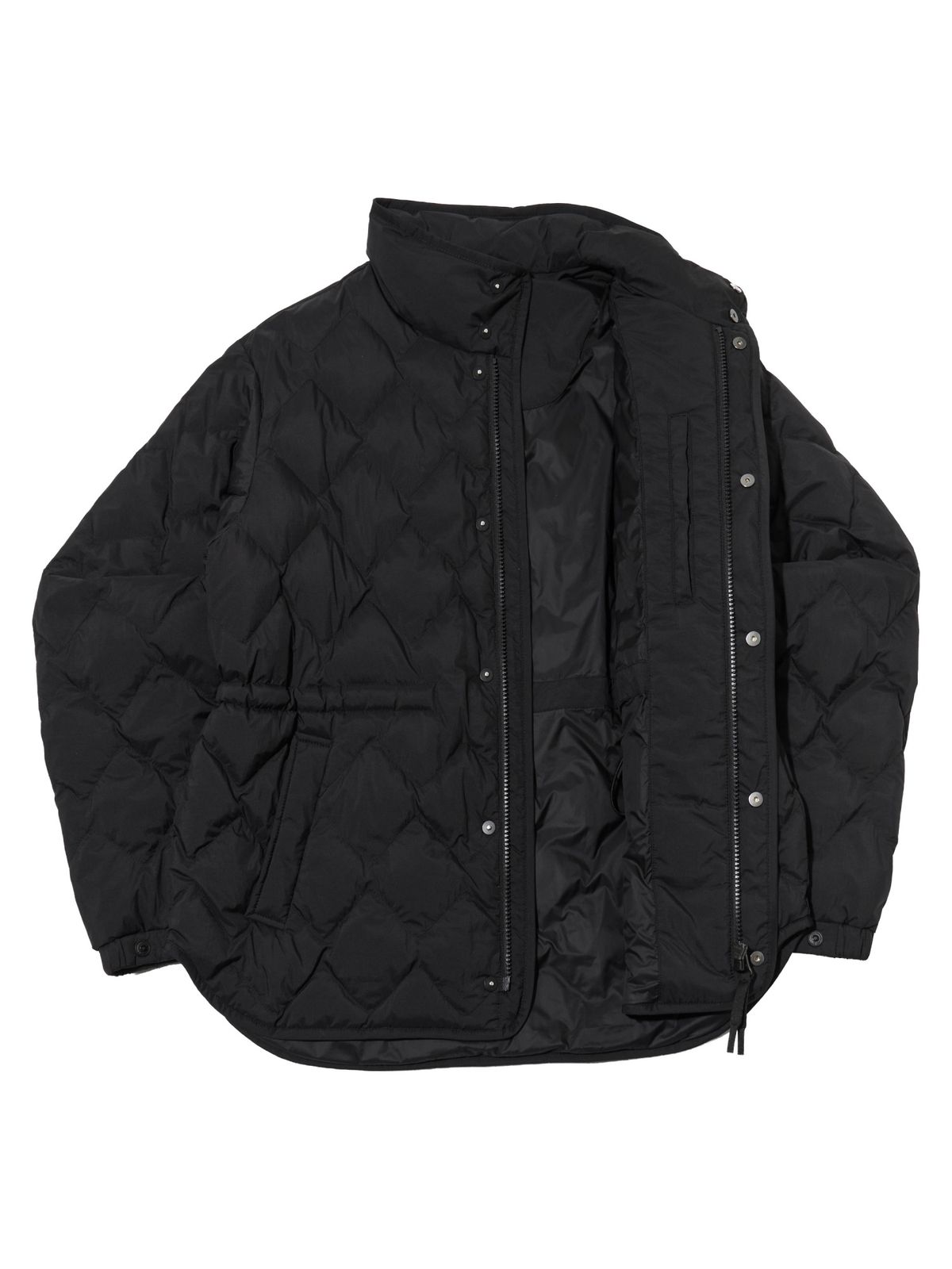 아이더(EIDER) THERMOLOCK (써모락) 여성 슬림 블렌드 미들 패딩 자켓_Black