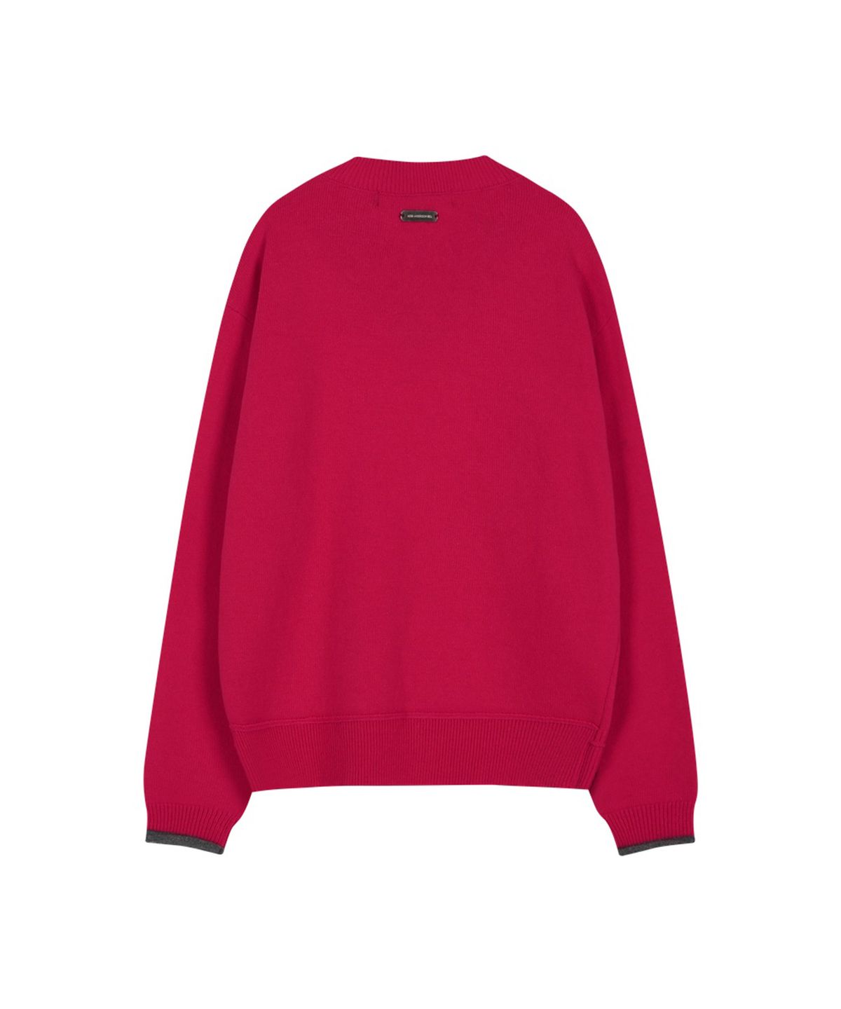 앤더슨벨(ADSB ANDERSSON BELL) UNISEX LAYERED V-NECK SWEATER (MAGENTA)