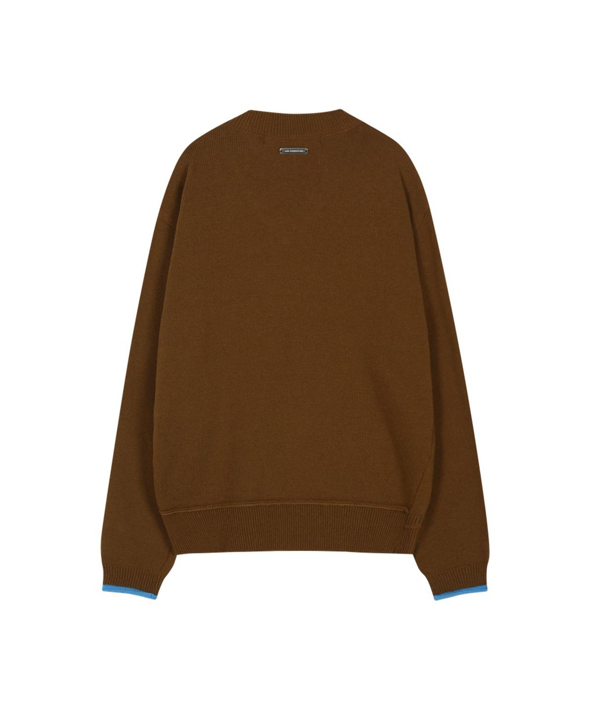 앤더슨벨(ADSB ANDERSSON BELL) UNISEX LAYERED V-NECK SWEATER (BROWN)