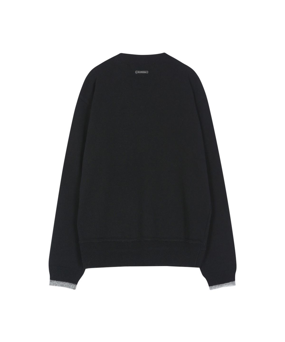 앤더슨벨(ADSB ANDERSSON BELL) UNISEX LAYERED V-NECK SWEATER (BLACK)