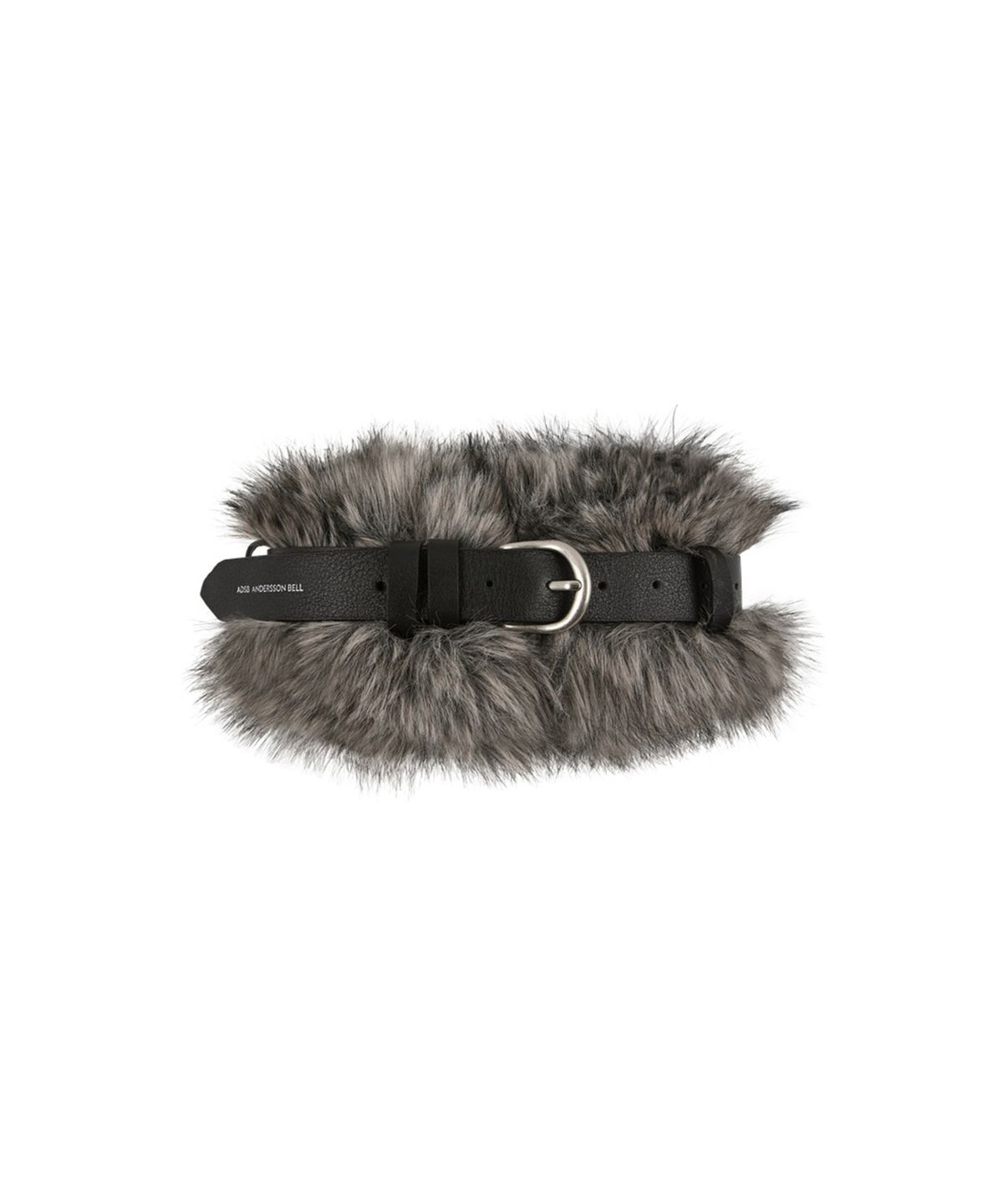 앤더슨벨(ADSB ANDERSSON BELL) BELTED FUR SHORT MUFFLER (GREY)