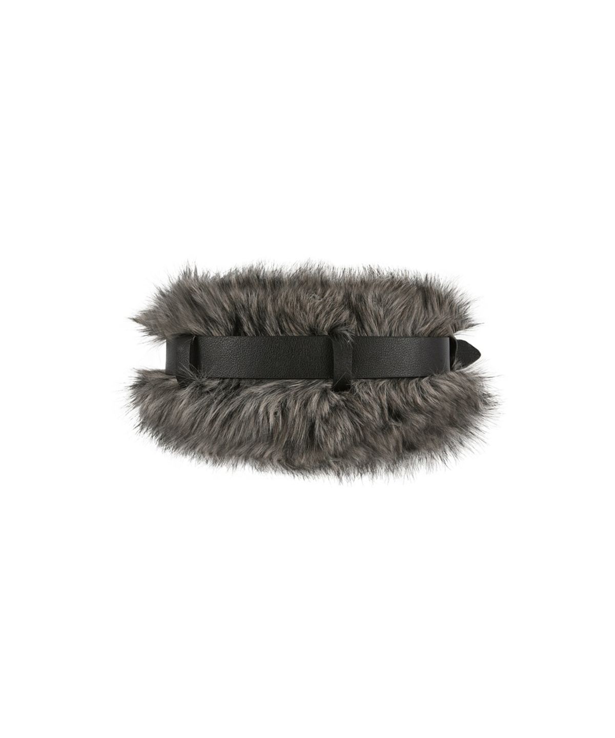 앤더슨벨(ADSB ANDERSSON BELL) BELTED FUR SHORT MUFFLER (GREY)