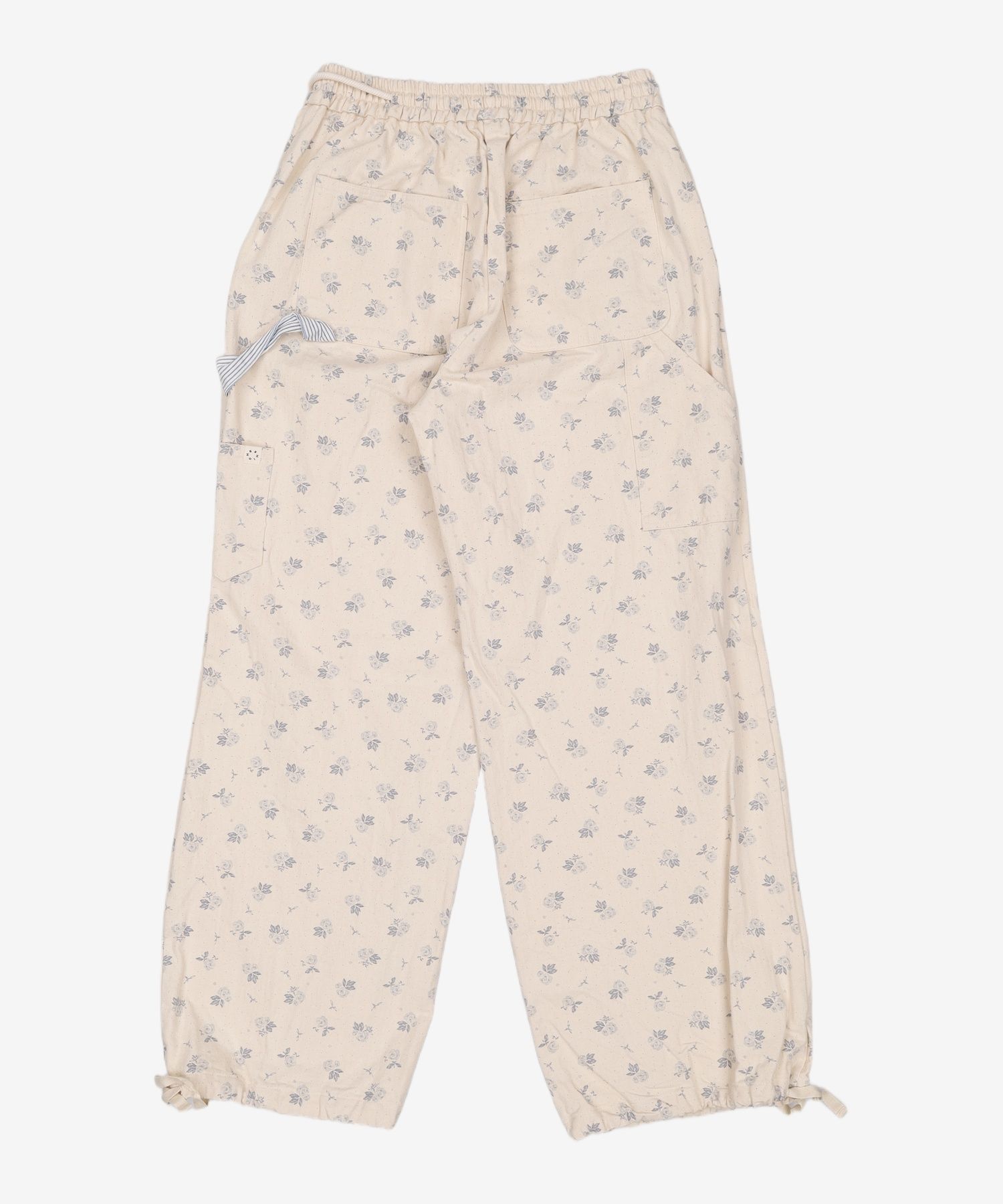 USED] 오헤시오(OHESHIO) FLORAL CARPENTER PANTS, CREAM FREE