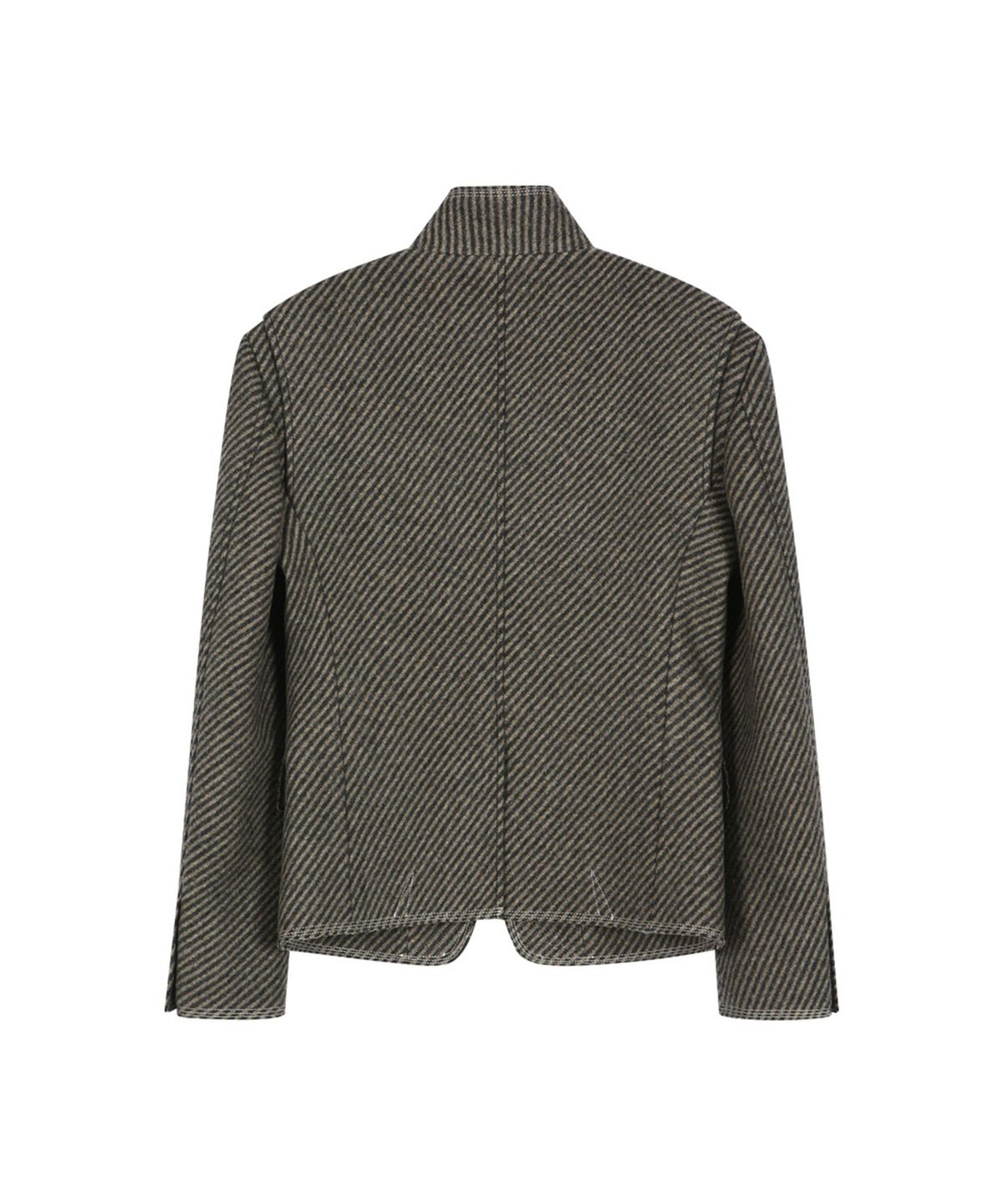 앤더슨벨(ADSB ANDERSSON BELL) WOOL TWILL CROPPED TAILORED JACKET (BROWN)
