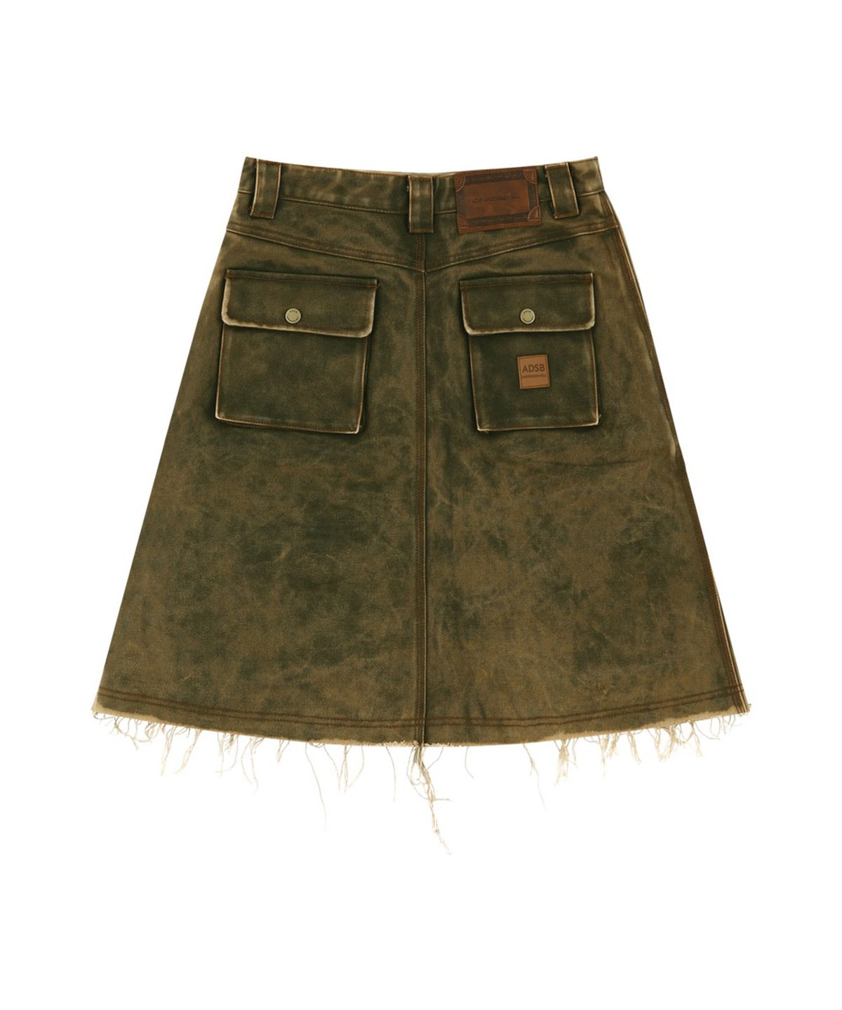 앤더슨벨(ADSB ANDERSSON BELL) CARGO POCKET WRAP SKIRT (KHAKI)