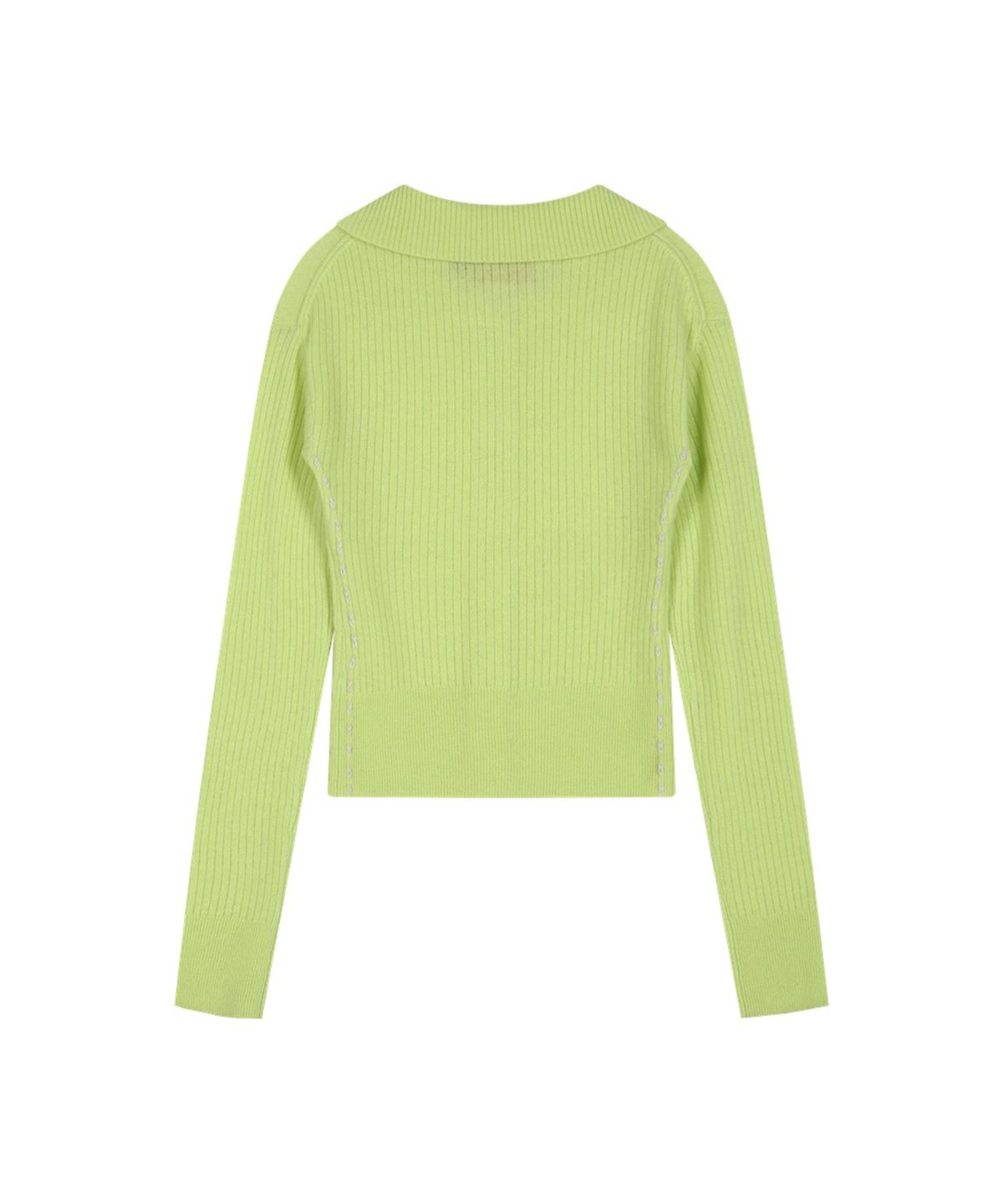 앤더슨벨(ADSB ANDERSSON BELL) CASHMERE HAND STITCHED RIB CARDIGAN (LEMON)