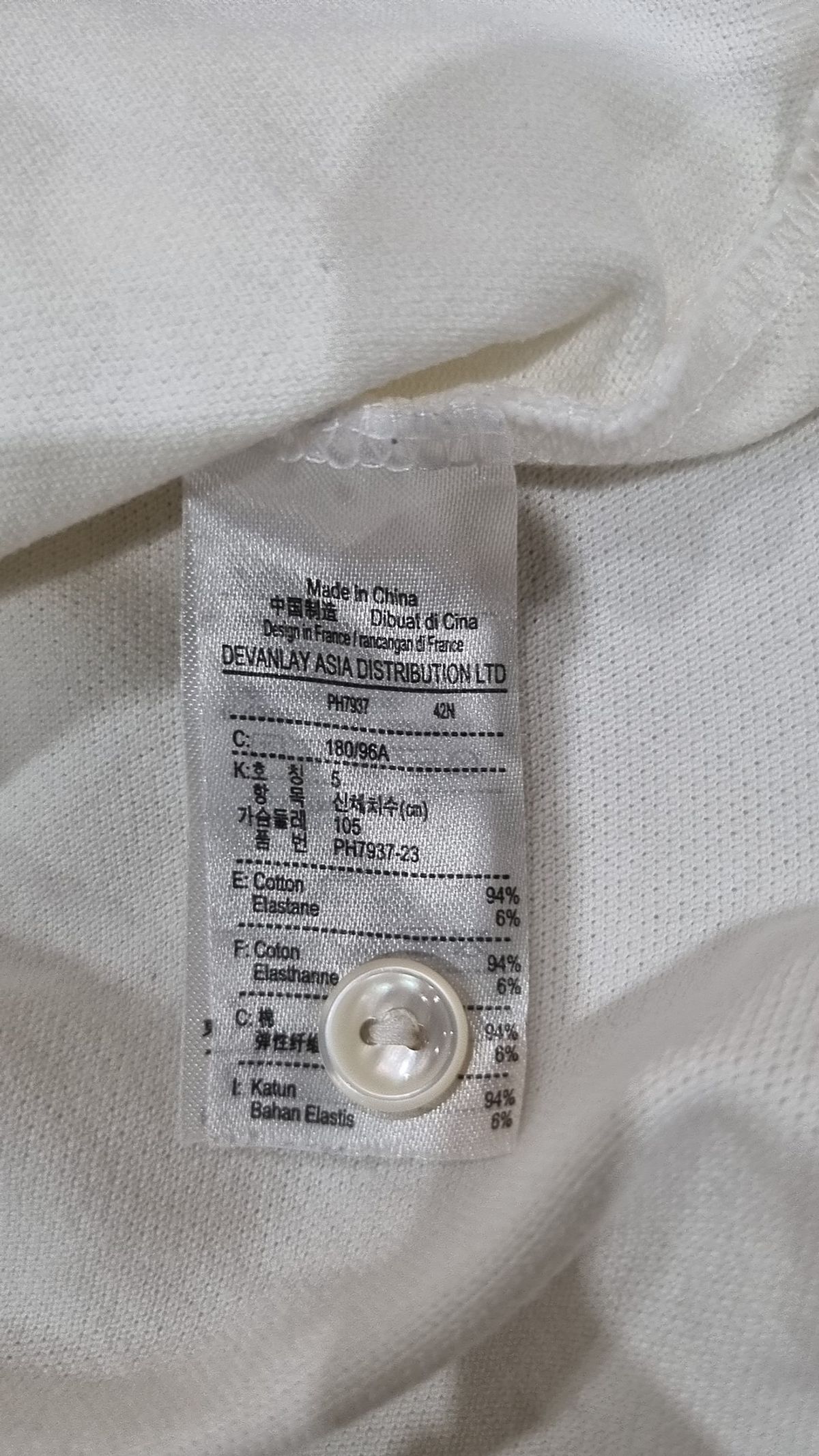 라코스테(LACOSTE) 남성 3버튼 스트레치 폴로 셔츠 LCST PH7937-20B001 5
