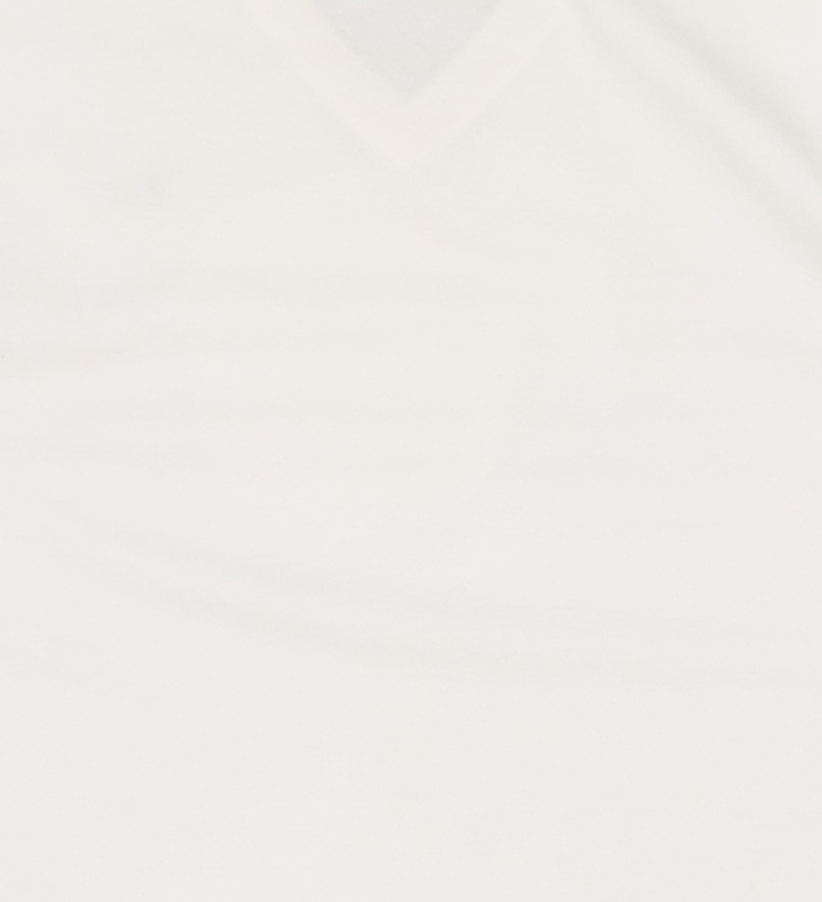 라코스테(LACOSTE) 여성 베이직 브이넥 반팔 티셔츠 [화이트] 90