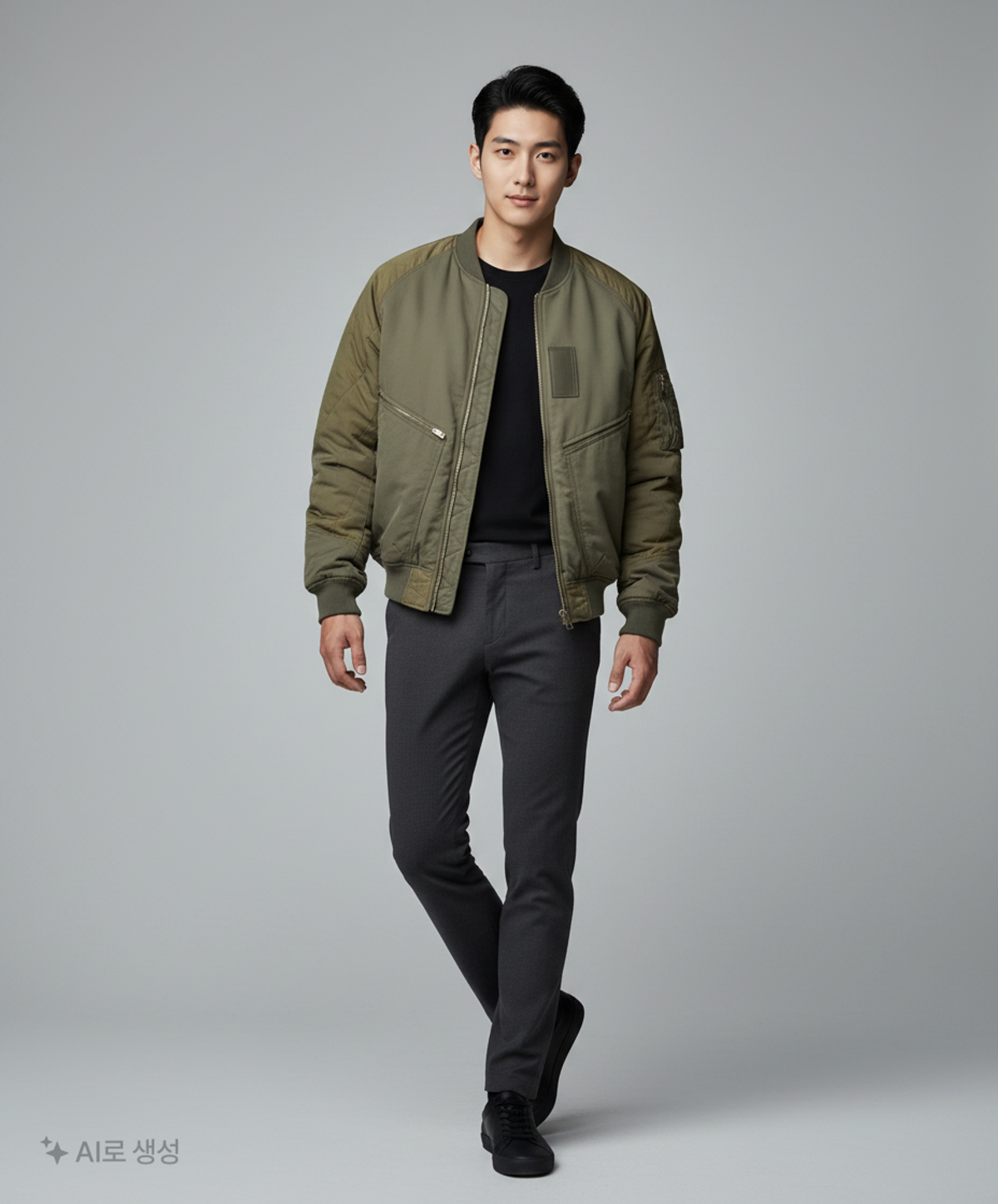 커스텀멜로우(CUSTOMELLOW) over-fit ma1 padding jumper_CWUAS22211KHX 100
