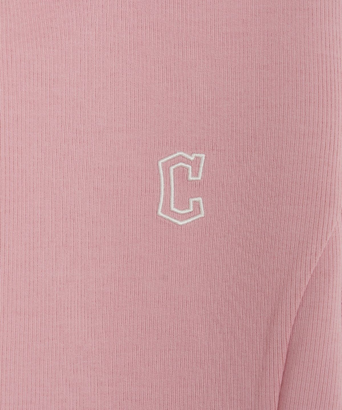 엠엘비(MLB) 여성 바시티 레터링 골지 후드집업 CLE (Mg.Pink)