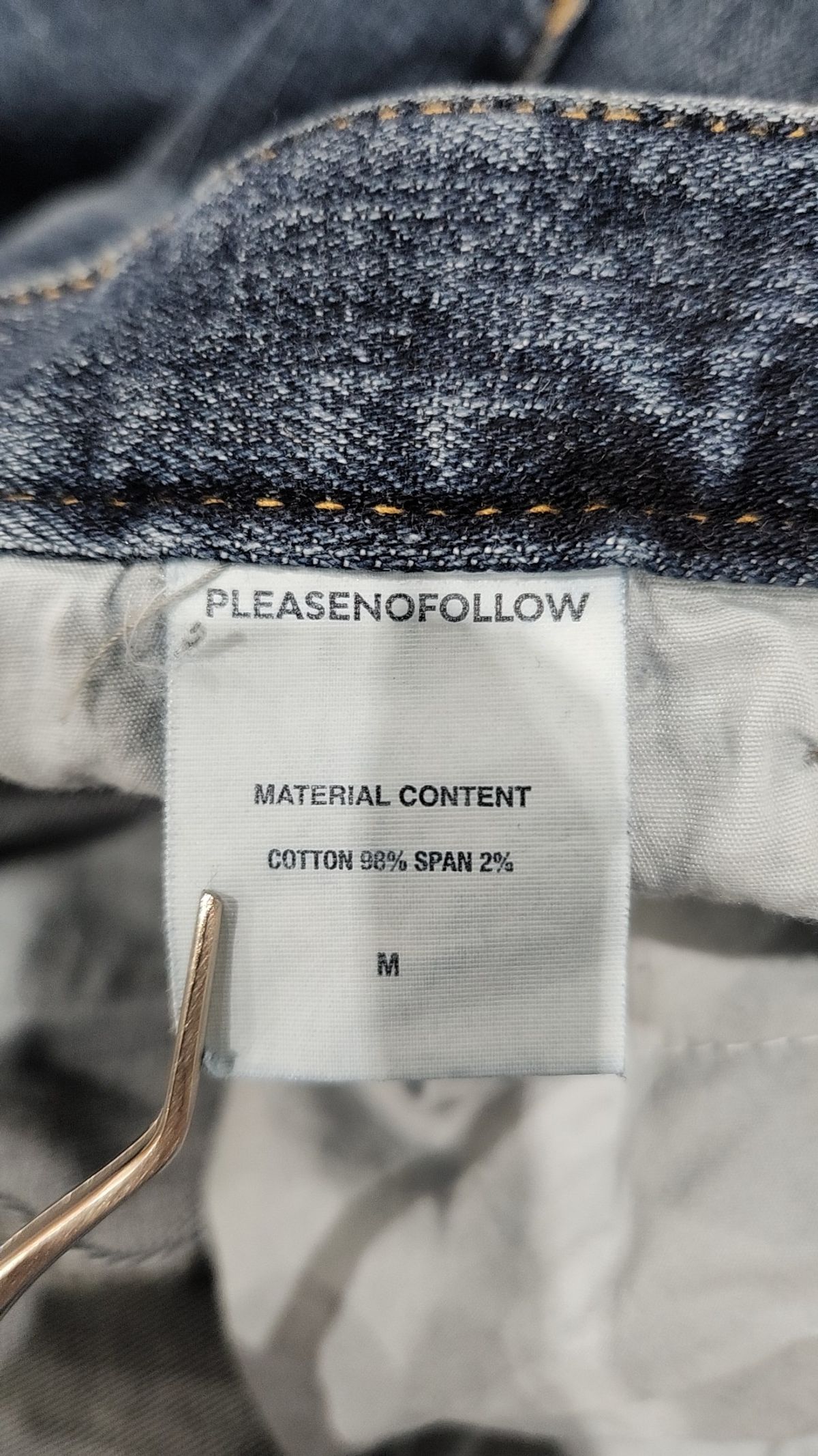 플리즈노팔로우(PLEASENOFOLLOW) 청/데님 팬츠 M