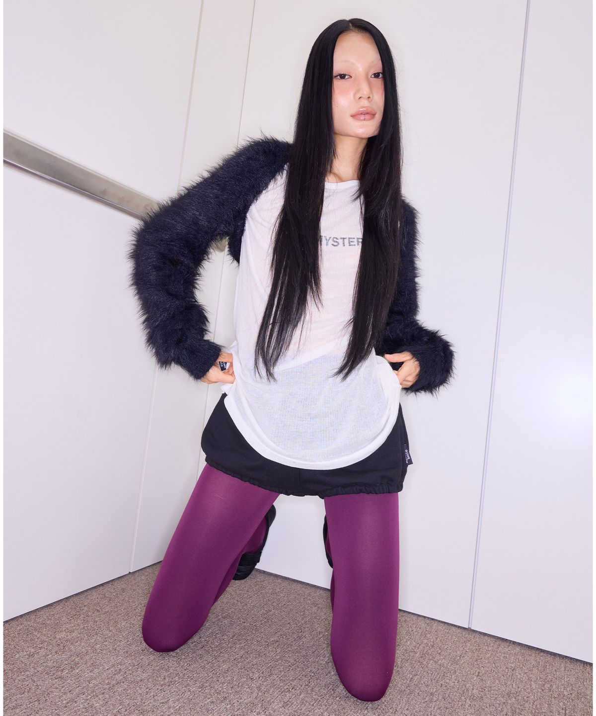미스테리어스호텔(THE MYSTERIOUS HOTEL) CLOUDY PUFF SHORTS [BLACK]