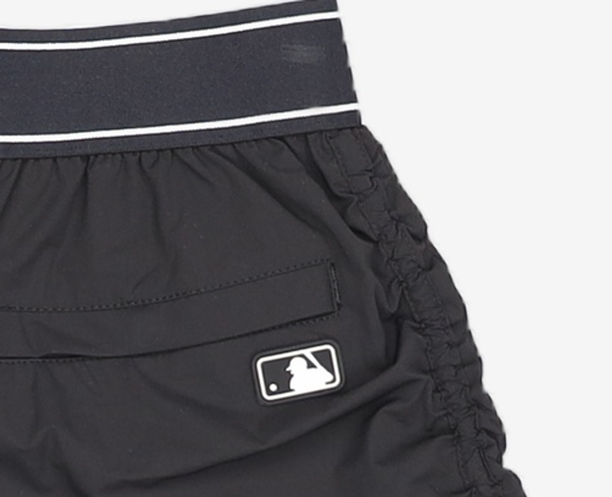 엠엘비(MLB) 여성 베이직 레터링 밴드 3부 반바지 NY (Black) XS