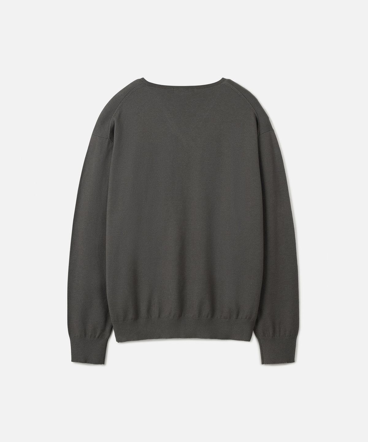 247시리즈(247SERIES) FINE RIBBED 브이넥 12GG 니트 KHAKI