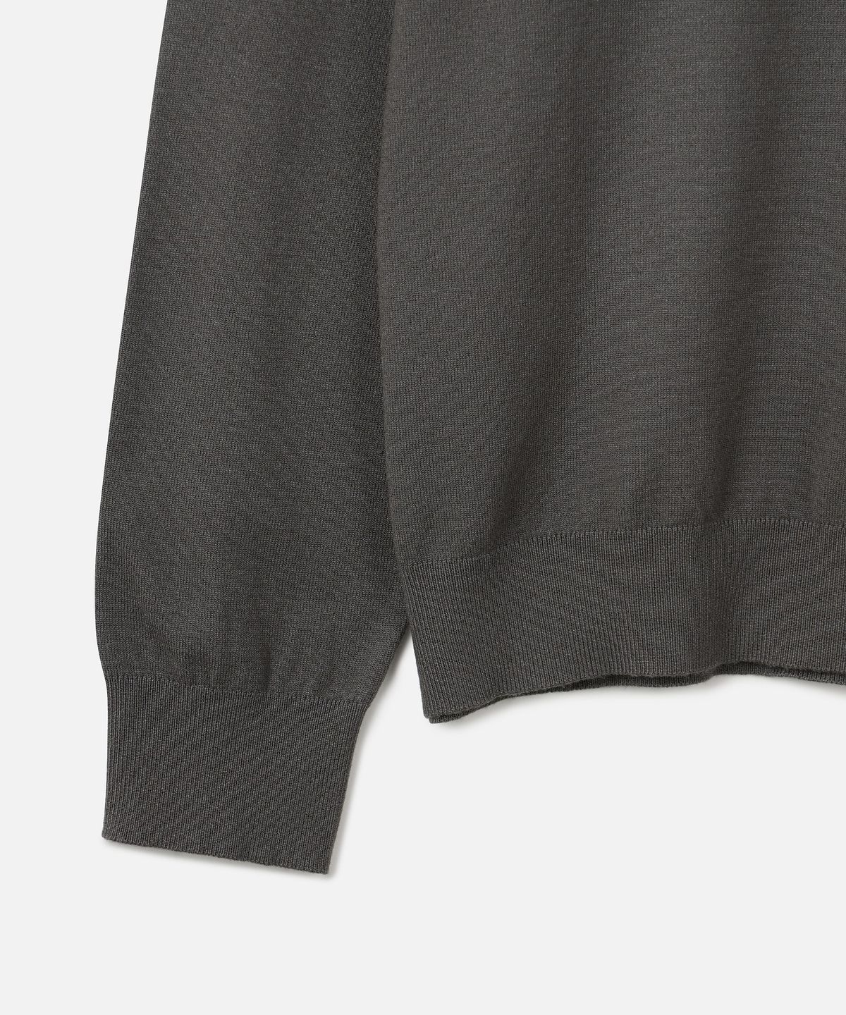 247시리즈(247SERIES) FINE RIBBED 브이넥 12GG 니트 KHAKI