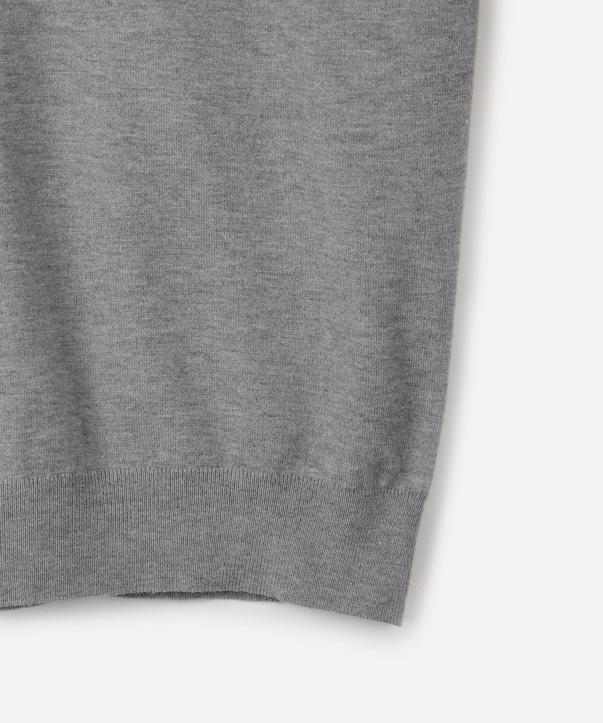 247시리즈(247SERIES) FINE RIBBED 브이넥 12GG 니트 MELANGE GRAY
