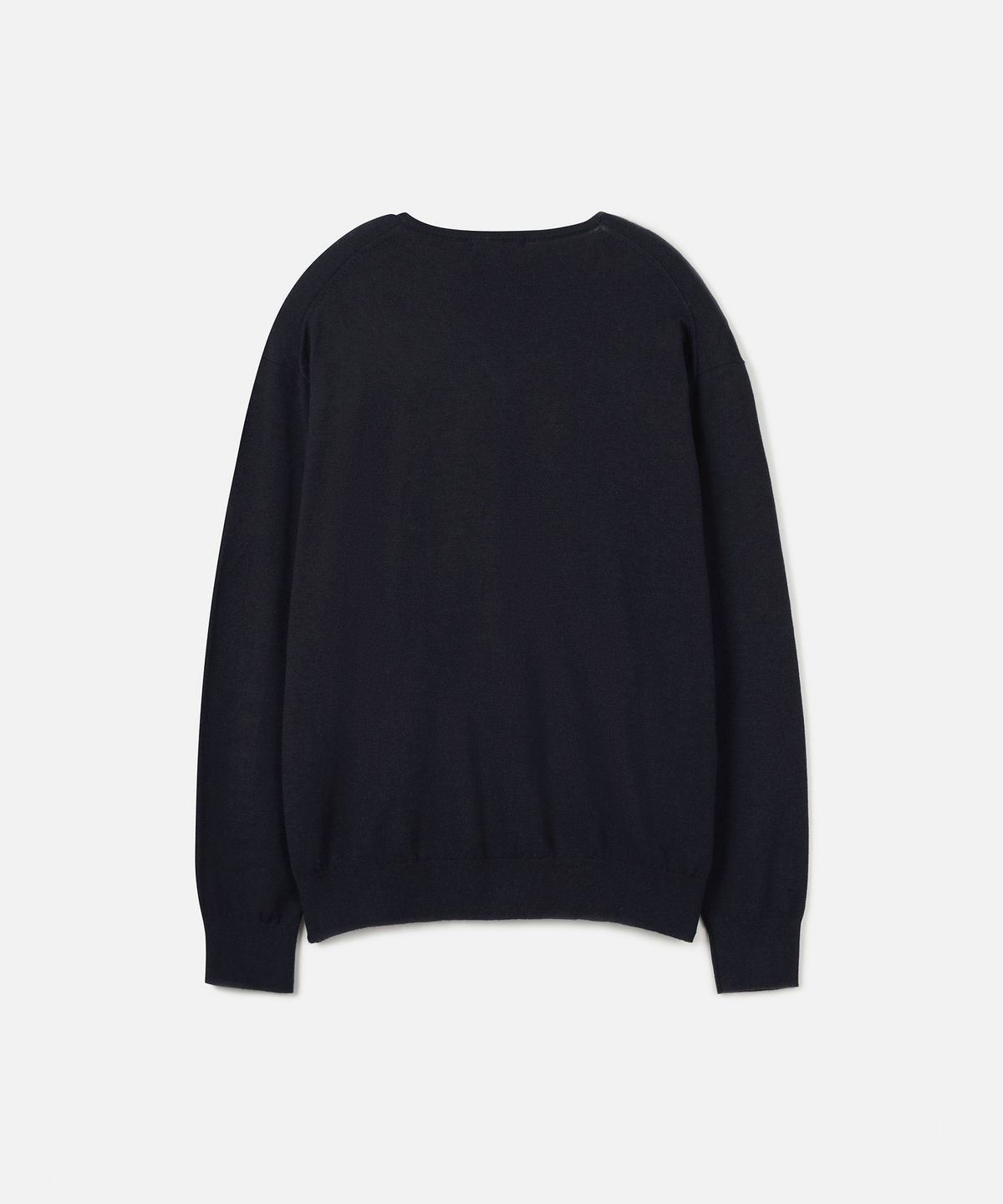 247시리즈(247SERIES) FINE RIBBED 브이넥 12GG 니트 DARK NAVY
