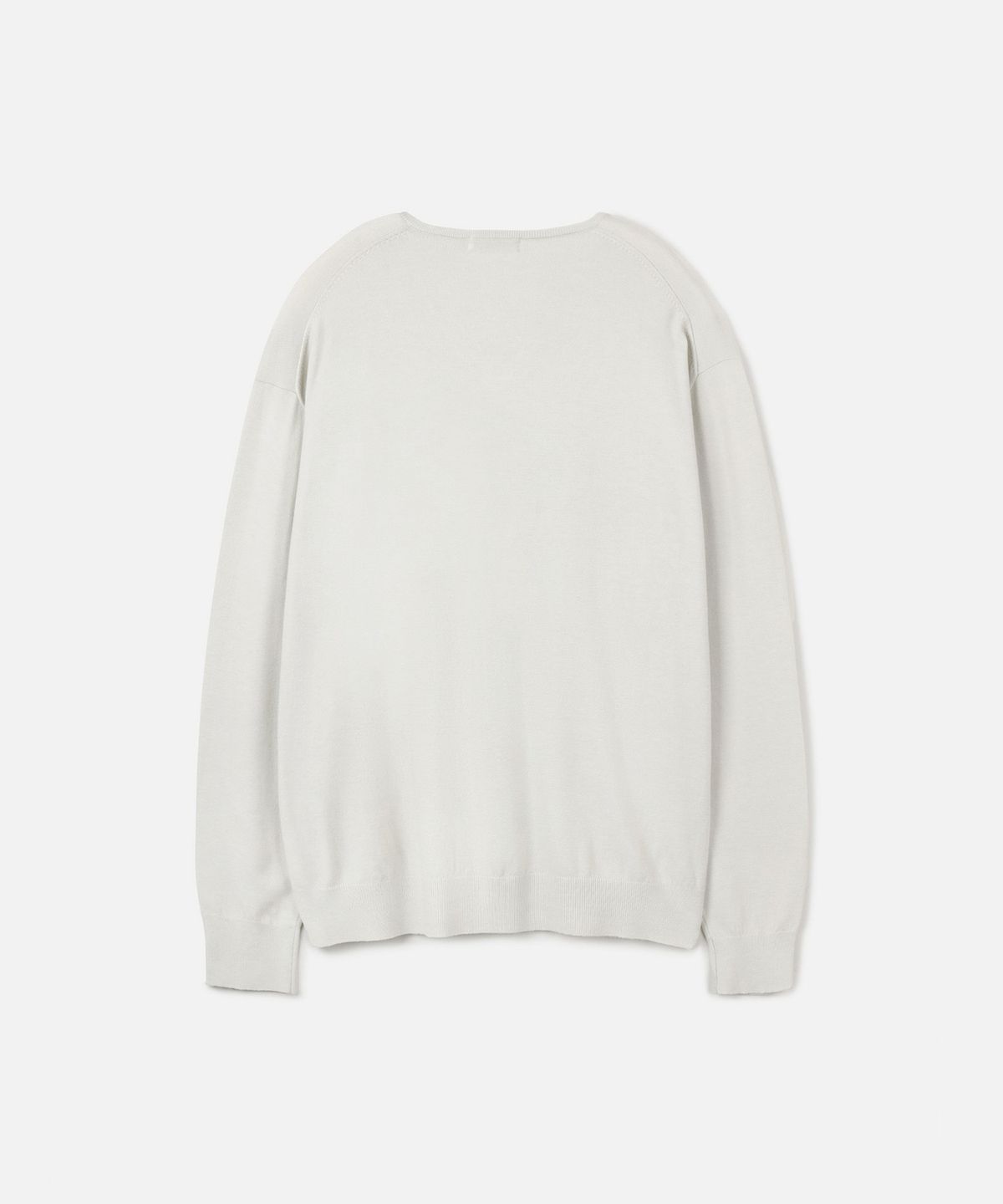 247시리즈(247SERIES) FINE RIBBED 브이넥 12GG 니트 IVORY
