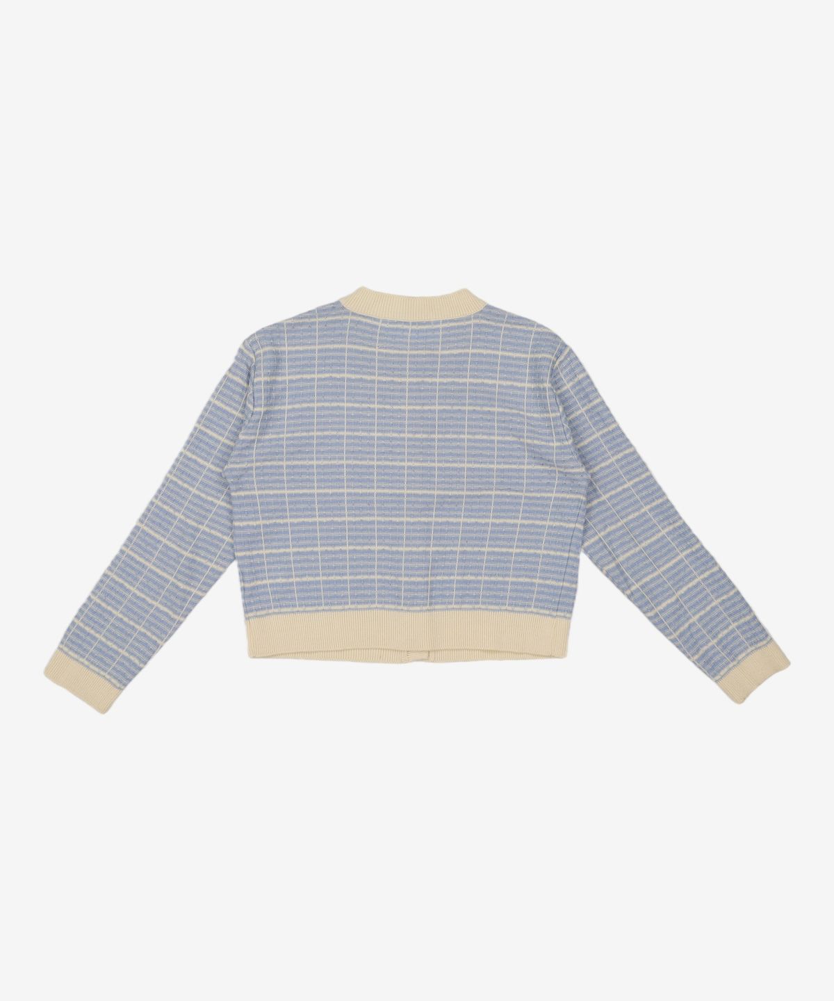 미쏘(MIXXO) 체크패턴 배색 가디건 MIWCKB415T S