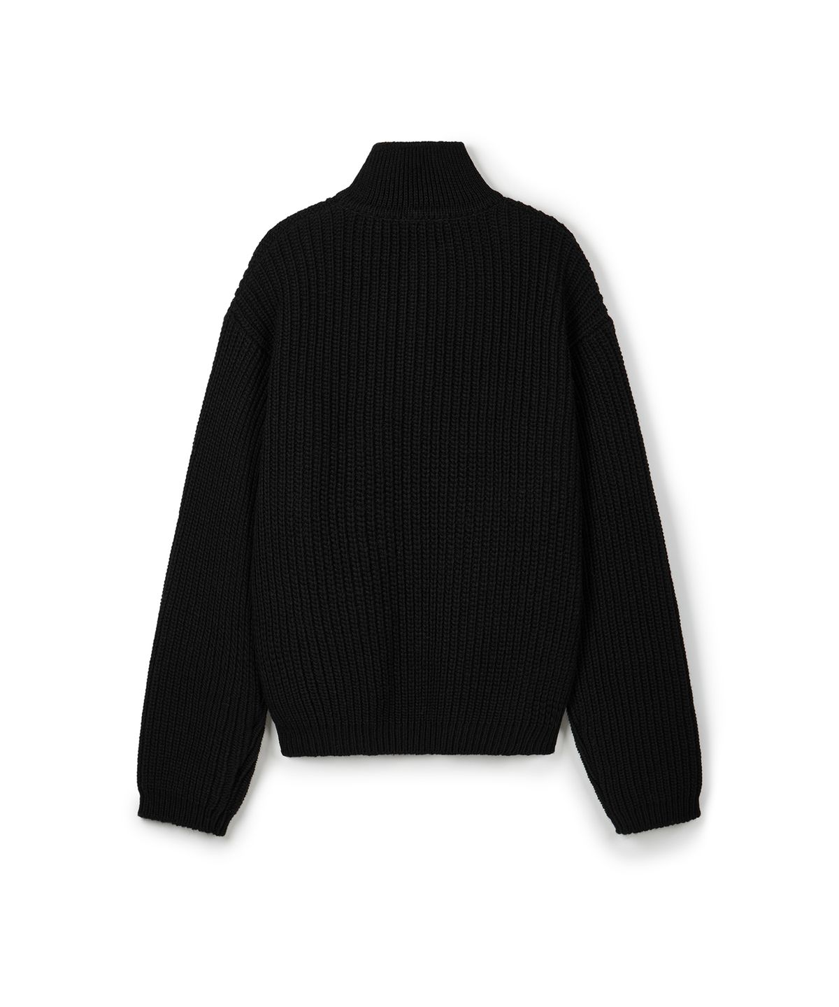 이알에이(ERA) UNISEX ERA HEAVY GAUGE COLLAR KNIT - BLACK