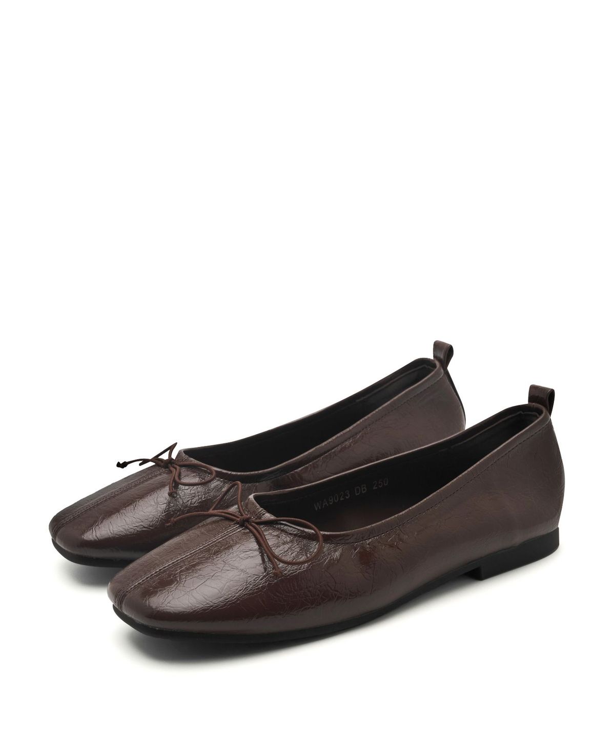스퍼(SPUR) Odd Soft Square Ribbon Flat 리본 플랫 슈즈 2cm -WA9023 (4color)