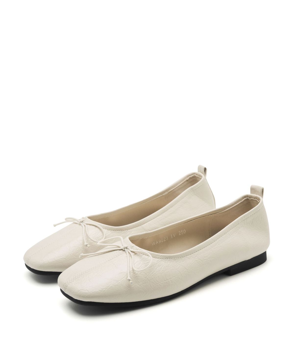 스퍼(SPUR) Odd Soft Square Ribbon Flat 리본 플랫 슈즈 2cm -WA9023 (4color)