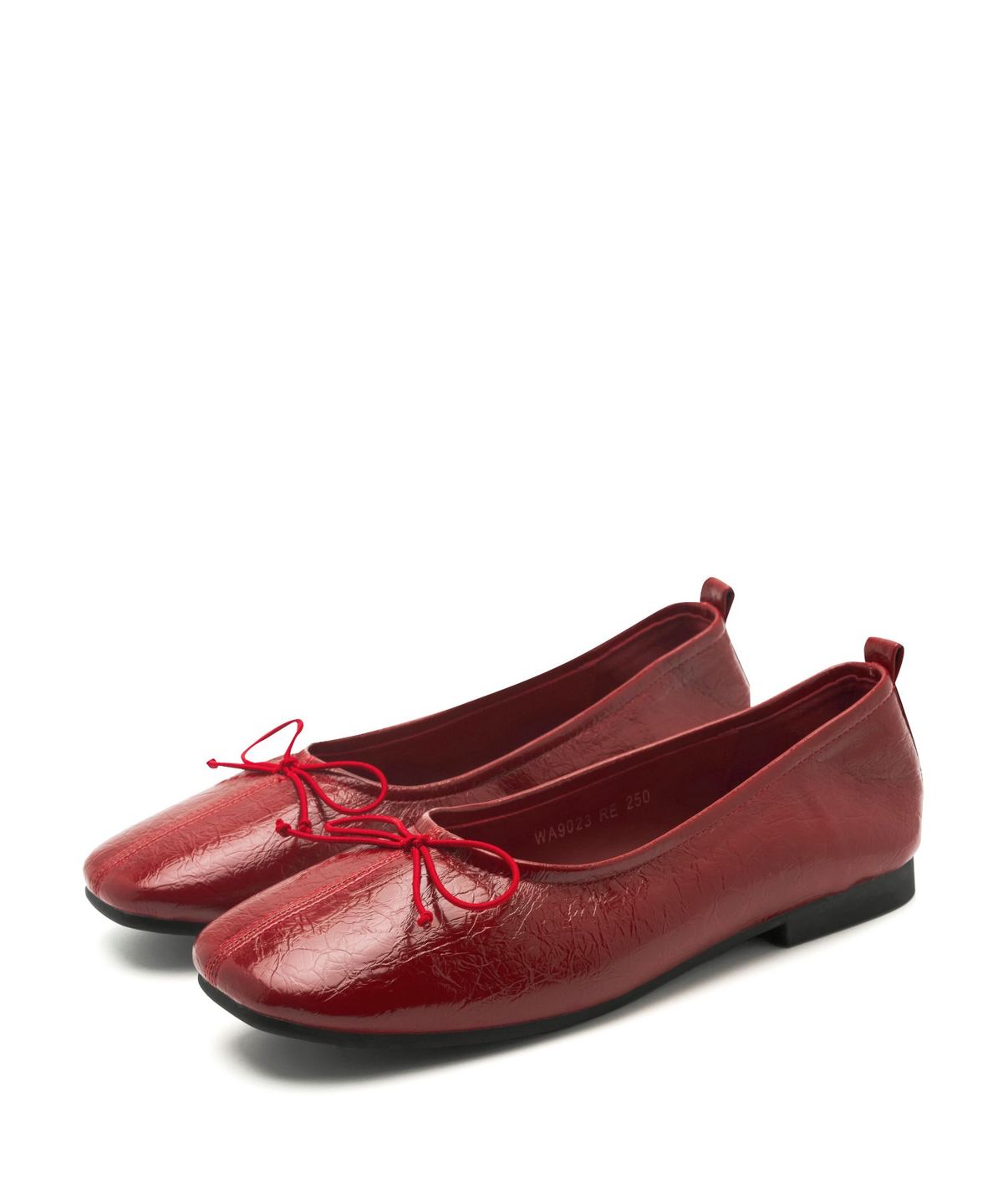스퍼(SPUR) Odd Soft Square Ribbon Flat 리본 플랫 슈즈 2cm -WA9023 (4color)