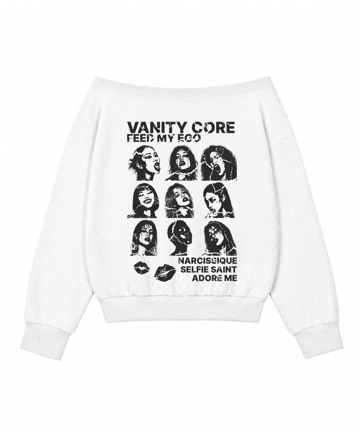 벤힛(VENHIT) VANITY CORE 오프숄더 스웻셔츠