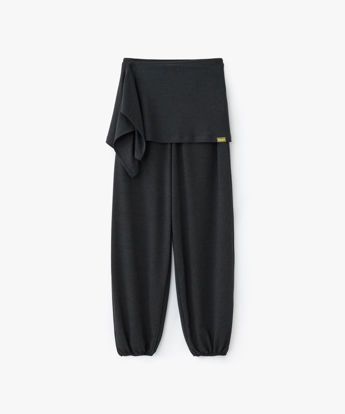 포에브(POEV) Layered Balloon Jogger Pants - Charcoal