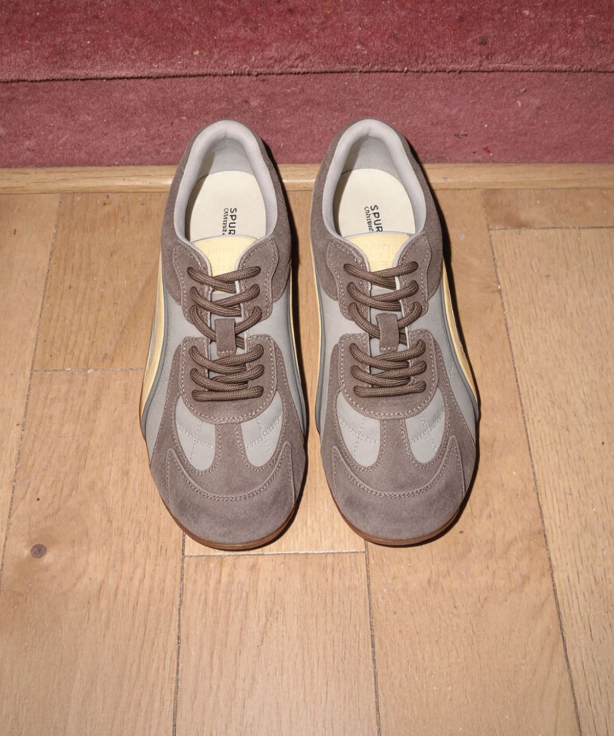 스퍼(SPUR) Stride Leather Softly Sneakers 소가죽 스니커즈 5.5cm -WA9007 (2color)