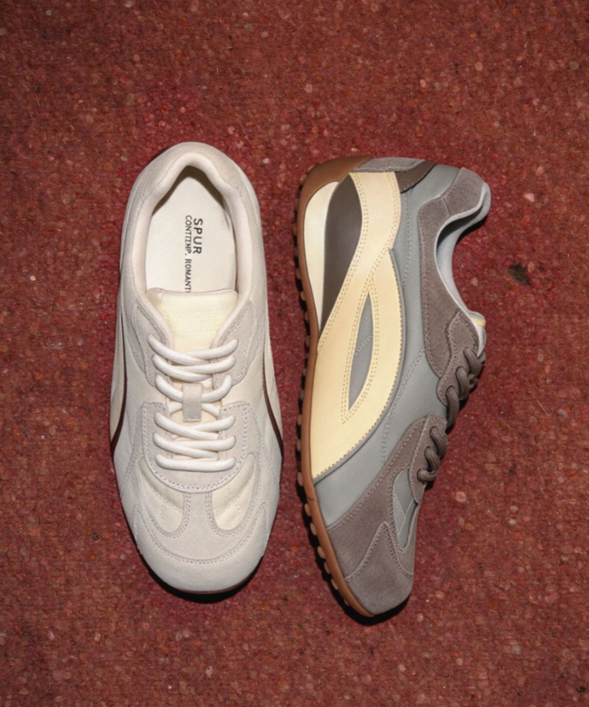 스퍼(SPUR) Stride Leather Softly Sneakers 소가죽 스니커즈 5.5cm -WA9007 (2color)