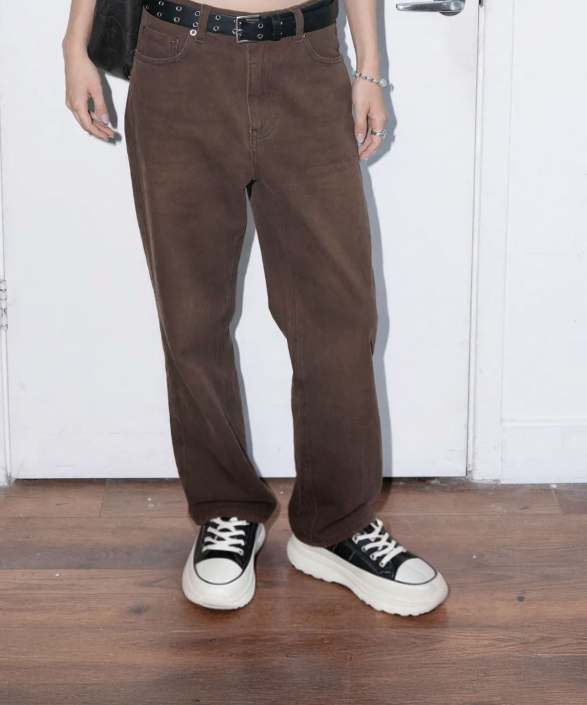 스퍼(SPUR) Blair Elastic Banding Sneakers 소가죽 플랫폼 스니커즈 6.5cm -WA9006 (2color)