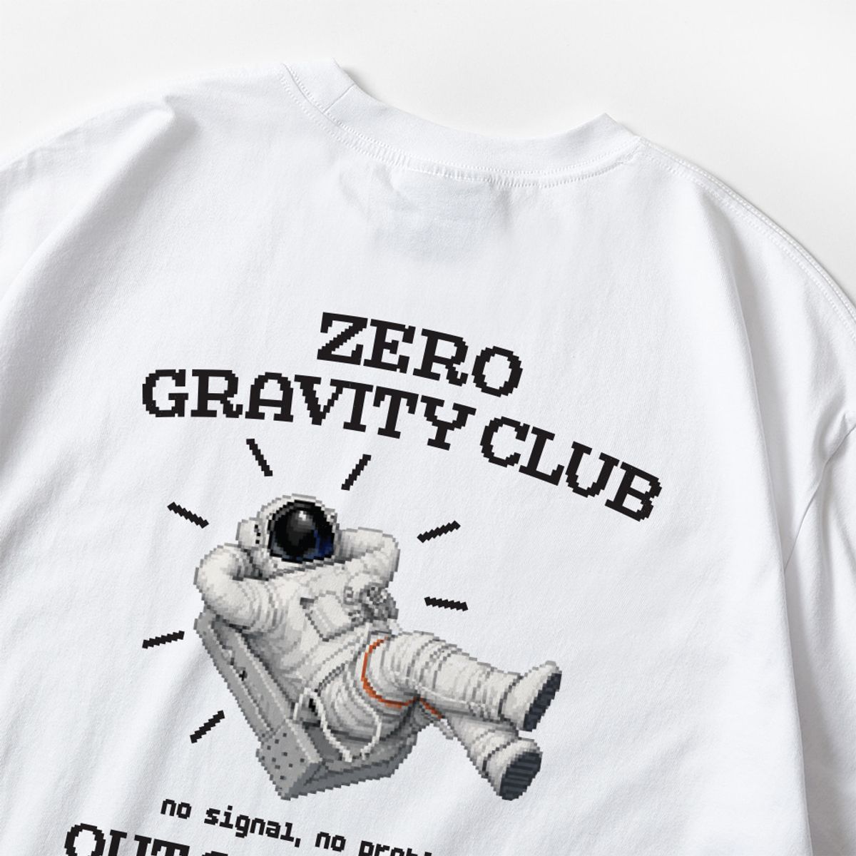 스플래시코드(SPLASHCODE) 반팔 티셔츠 화이트 - 무중력 클럽(Zero Gravity Club)