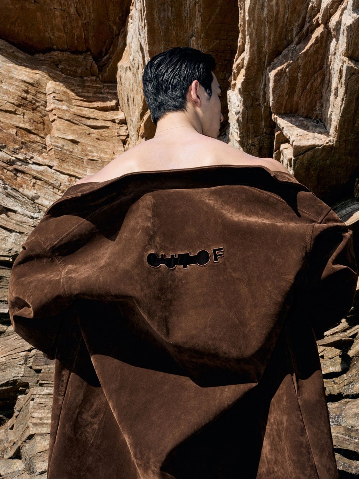 아웃오브(OUTOF) Suede Long Coat