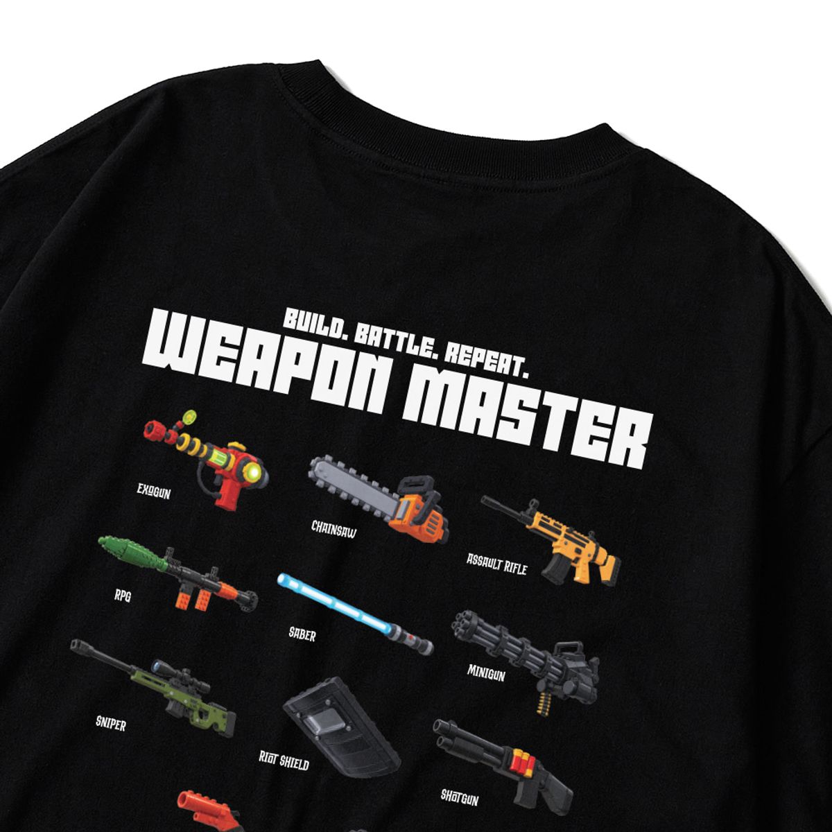 스플래시코드(SPLASHCODE) 반팔 티셔츠 블랙 - 웨폰 마스터(Weapon Master)