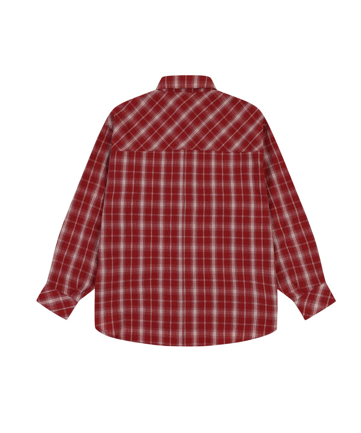 오디너리 홀리데이(ORDINARY HOLIDAY) CHECK OVERFIT SHIRTS [RED]