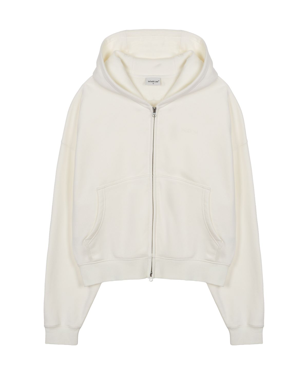 베스티리아(VESTIRYA) Romantic Scarf Zip-Up Ivory