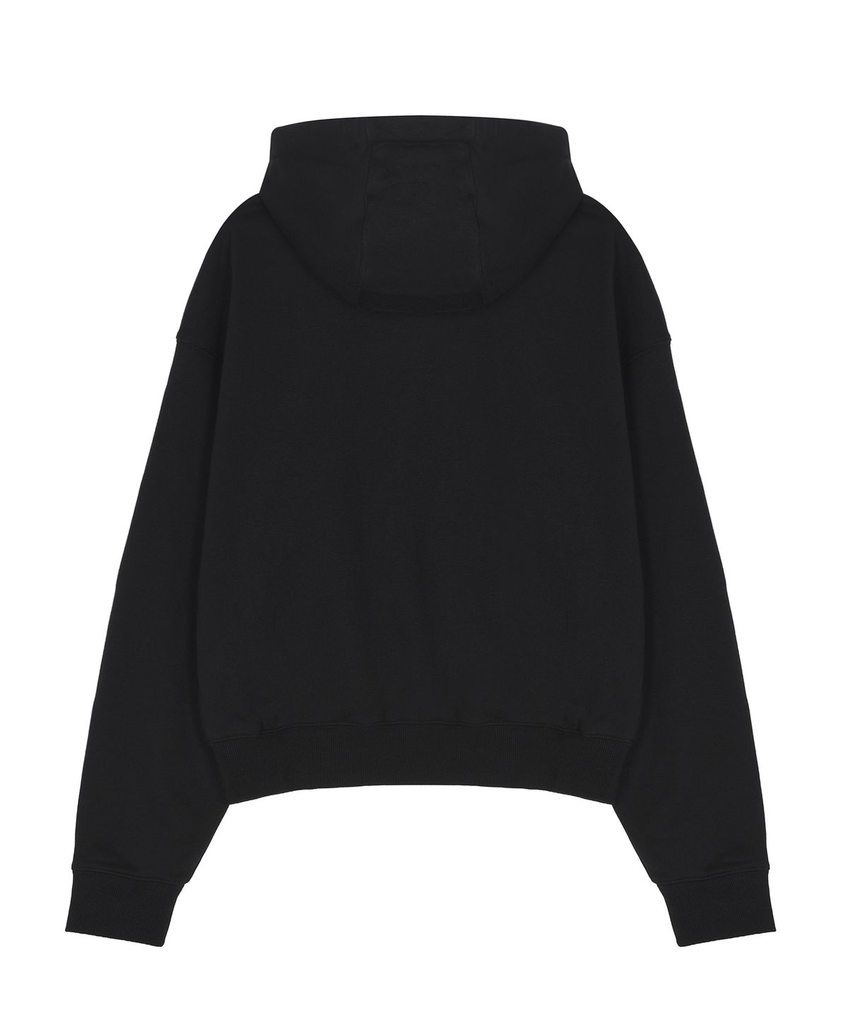 베스티리아(VESTIRYA) Small logo Ribbon Zip-up Black