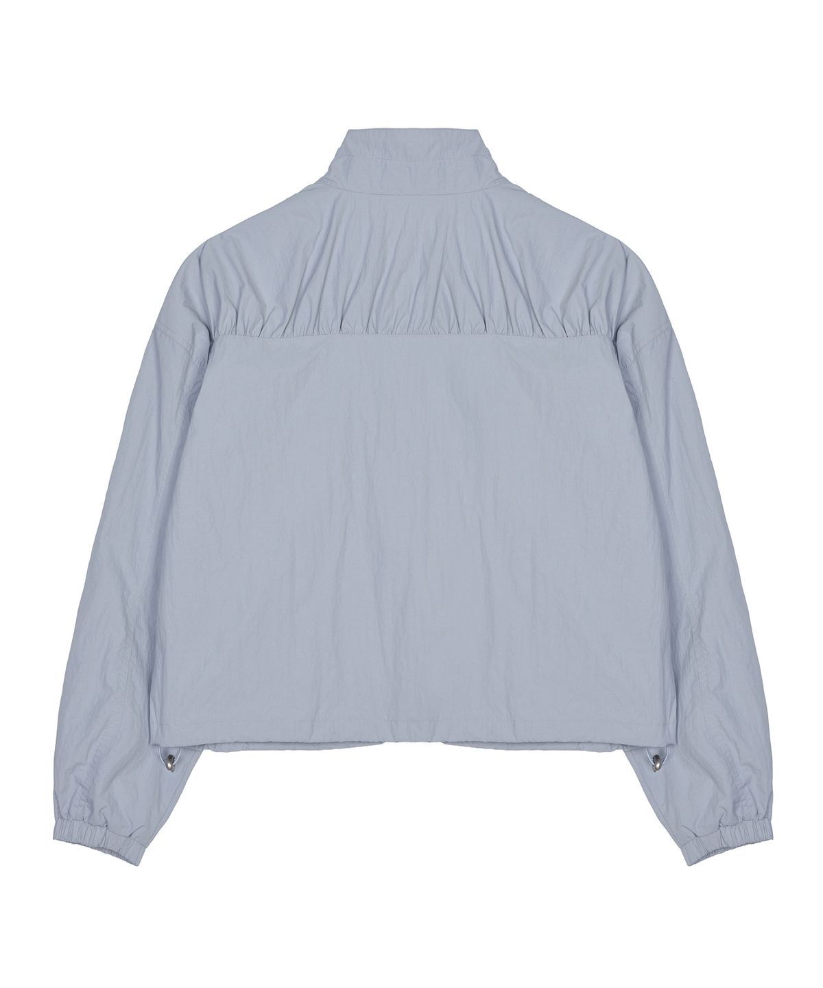 베스티리아(VESTIRYA) Ribbon Windbreaker Jacket Grey Blue