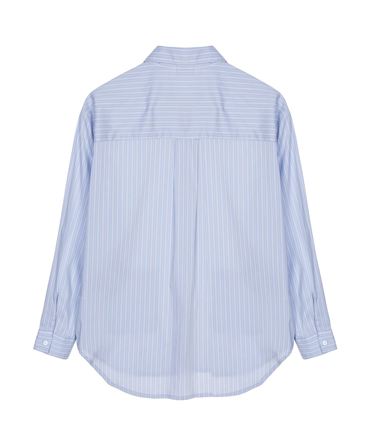 베스티리아(VESTIRYA) Over Fit Stripe Shirt Blue