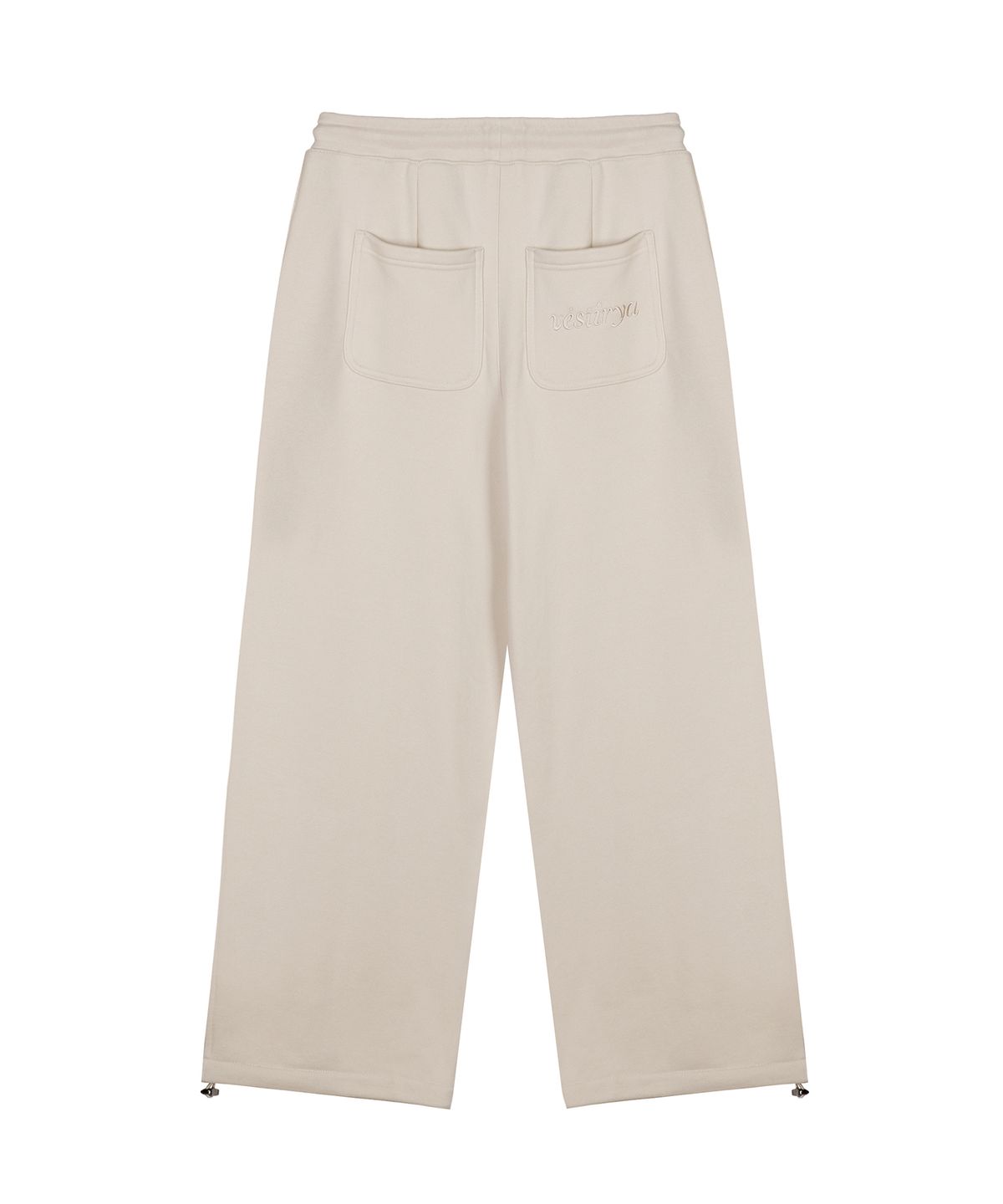 베스티리아(VESTIRYA) Big Logo Pocket Sweat Pants Beige