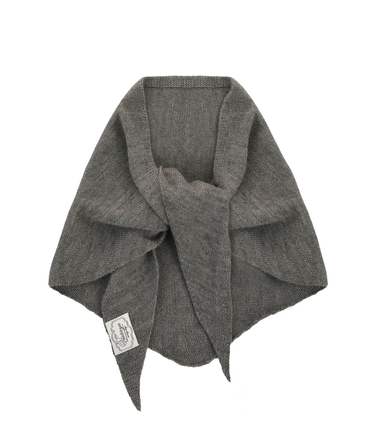 베스티리아(VESTIRYA) Triangle Ribbon Scarf Charcoal