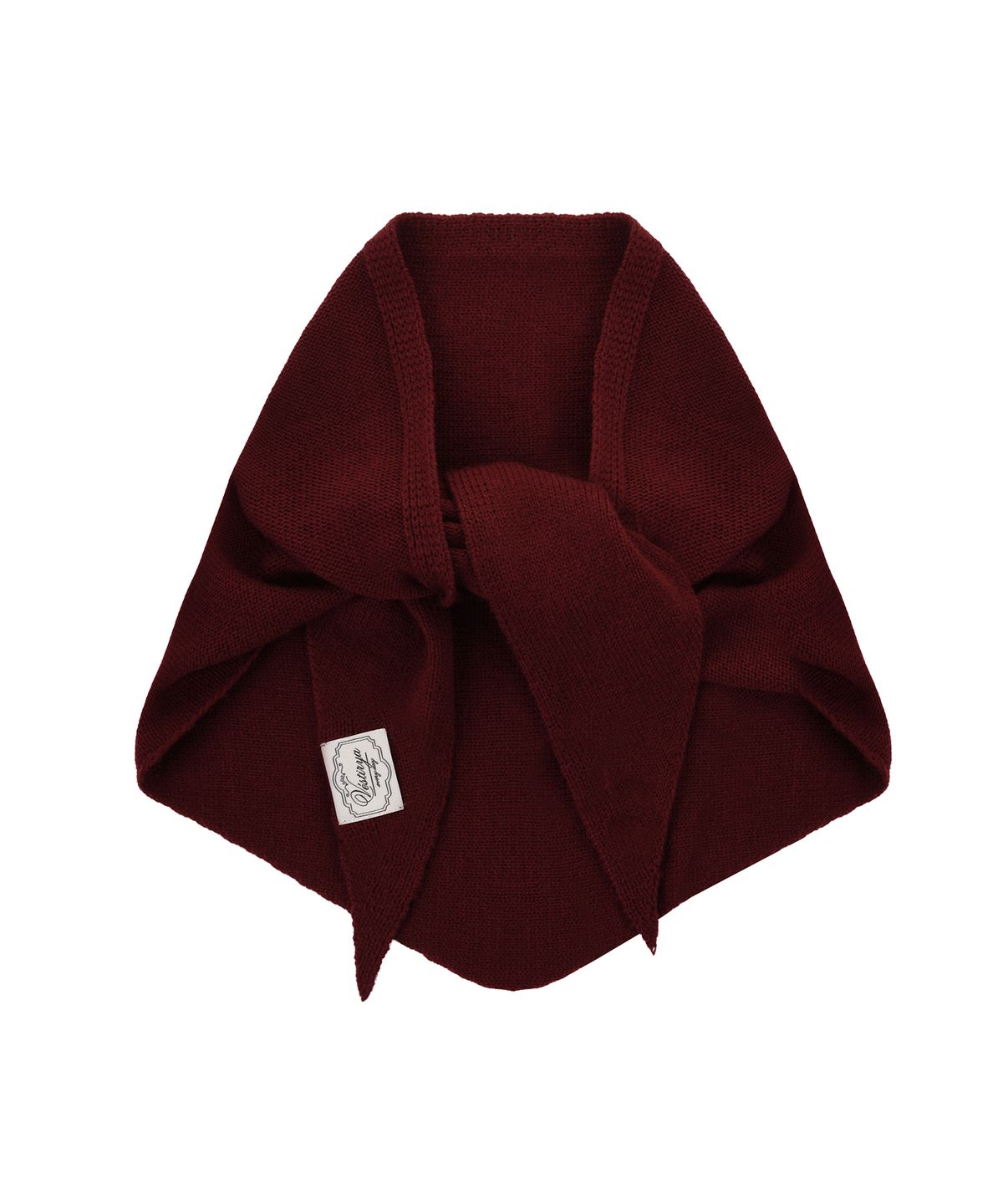 베스티리아(VESTIRYA) Triangle Ribbon Scarf Burgundy