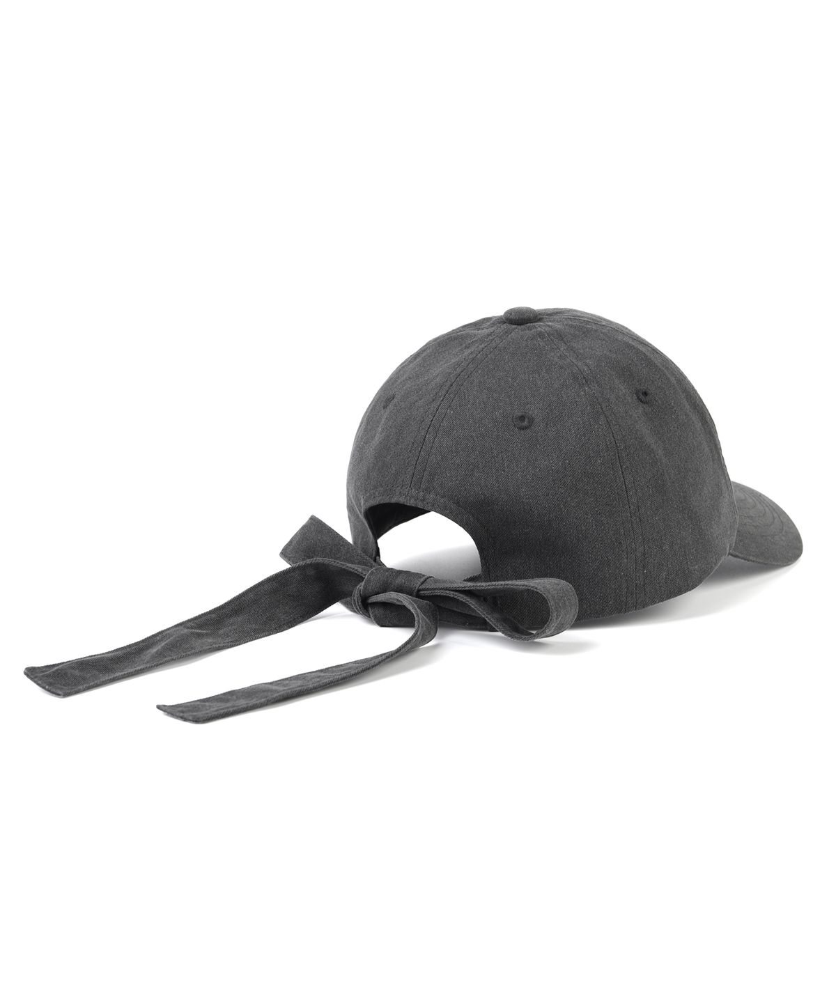 베스티리아(VESTIRYA) Ribbon Tie Ball Cap Charcoal