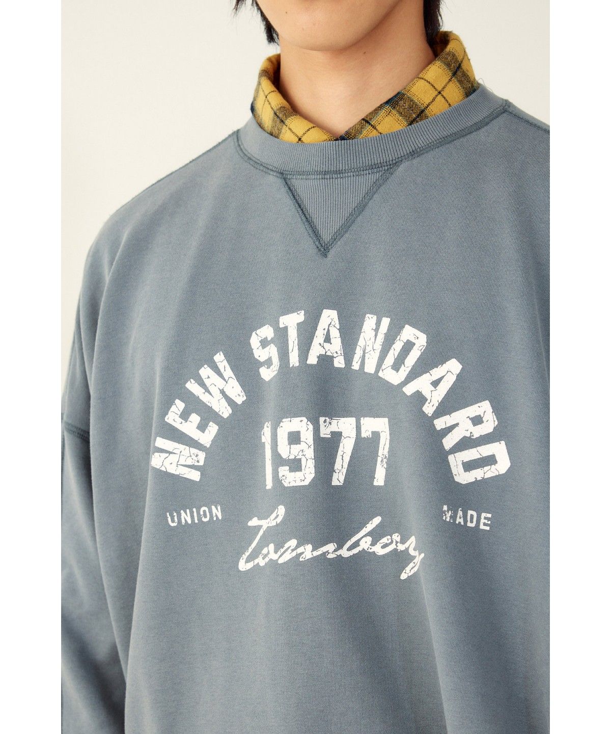 스튜디오 톰보이(STUDIO TOMBOY) [MEN] NEW STANDARD 프린트 맨투맨 _그레이_9156422934